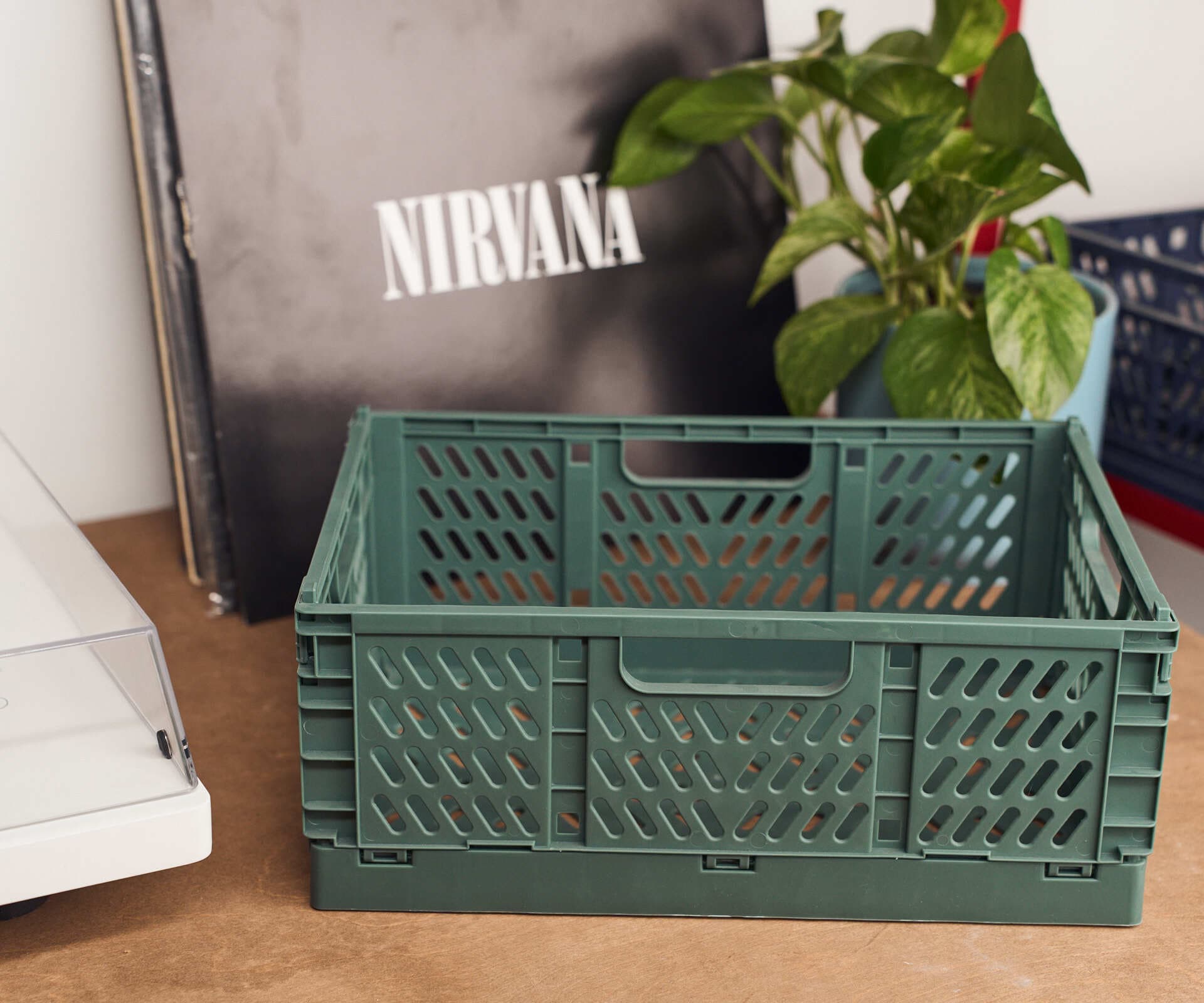 Ящик складной, зеленый