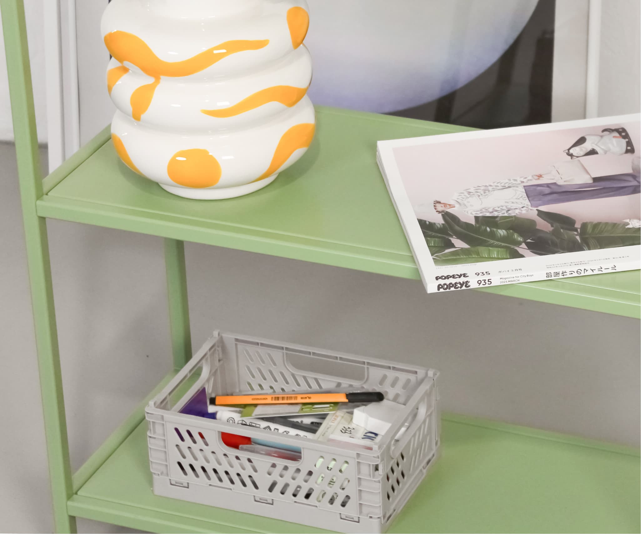 Стеллаж металлический 155х60х25, зеленый