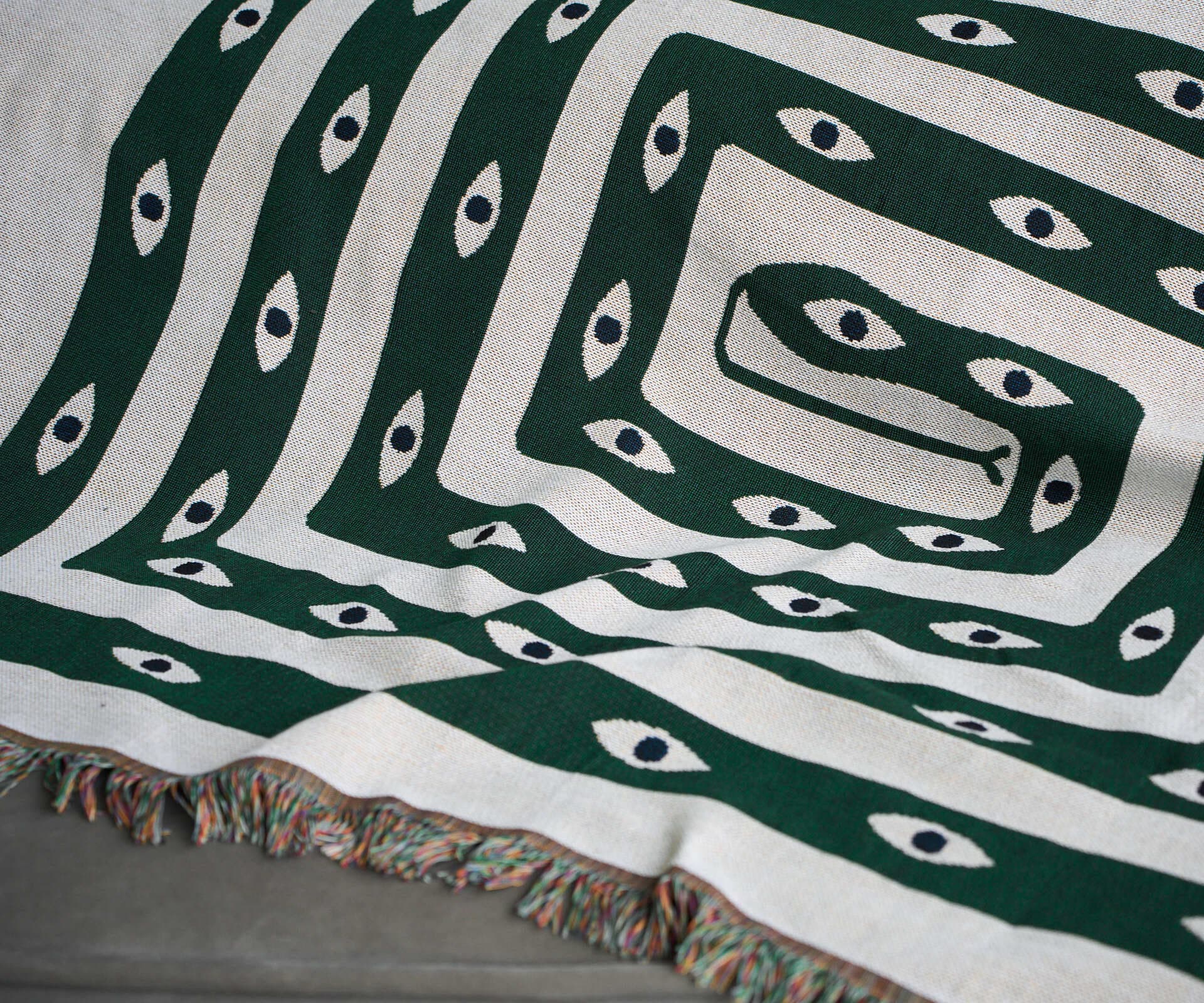 Тканный плед Snake, 130x180 см