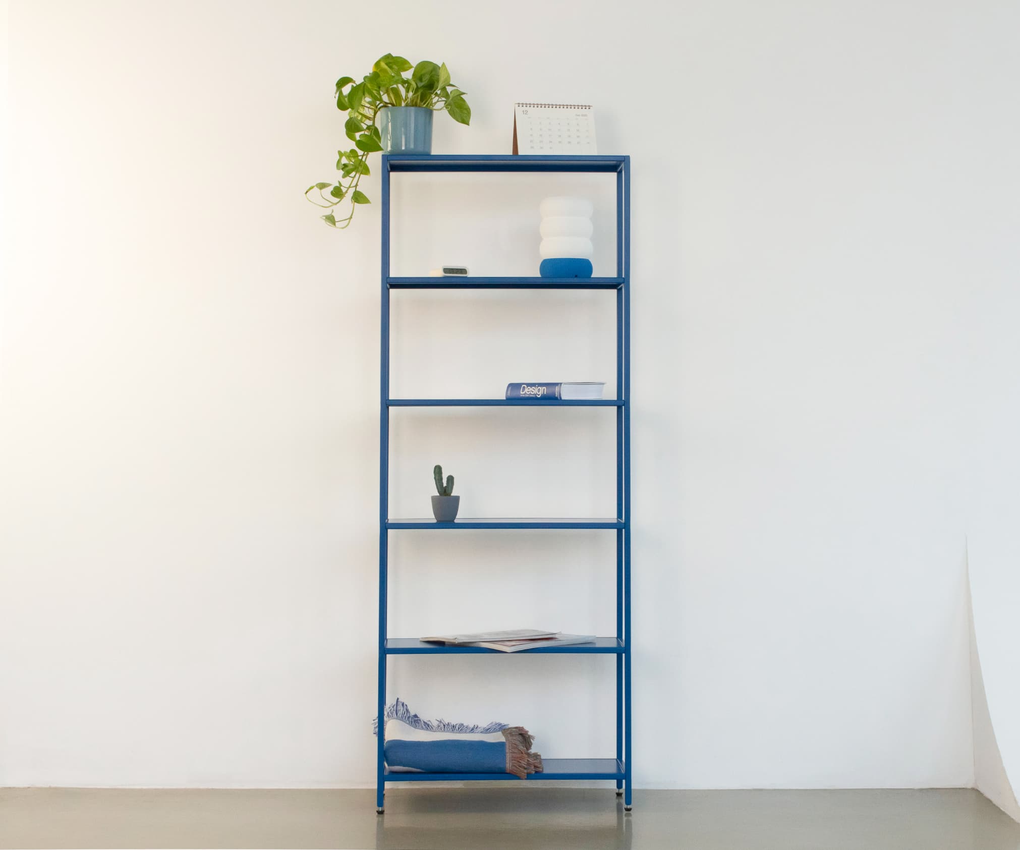 Стеллаж металлический 155х60х25, синий