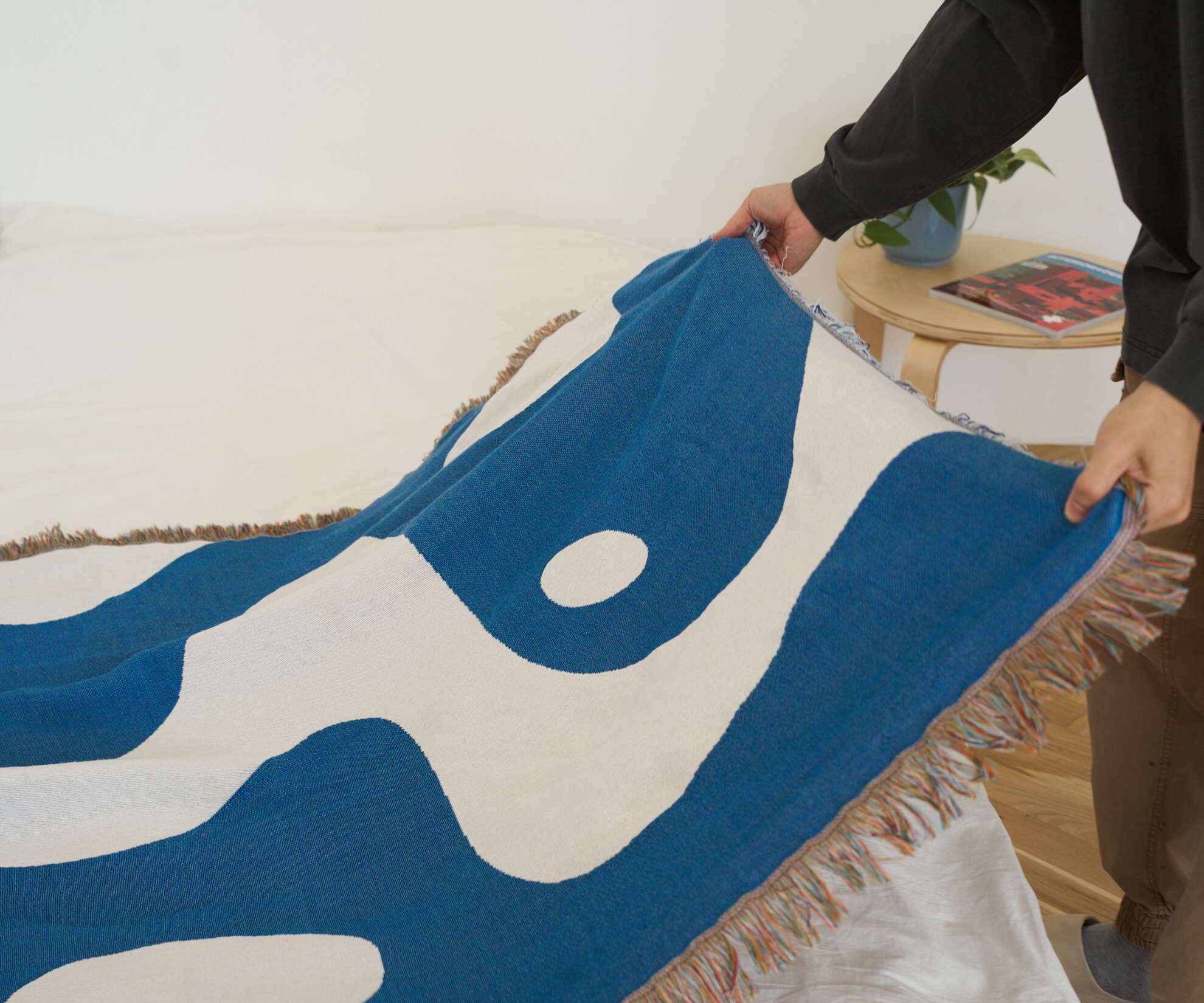 Тканный плед Waves, 130x180 см