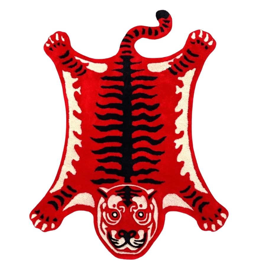 Ковер Тигр красный, 130х100 см