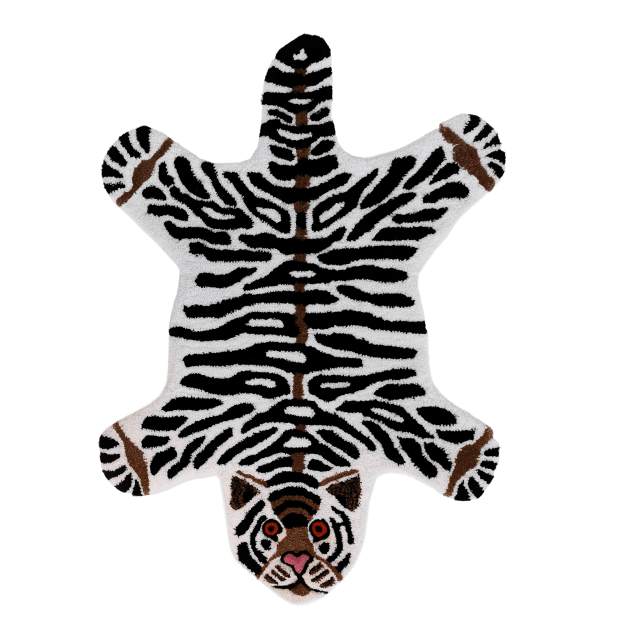 Коврик Тигр белый, 100х70 см