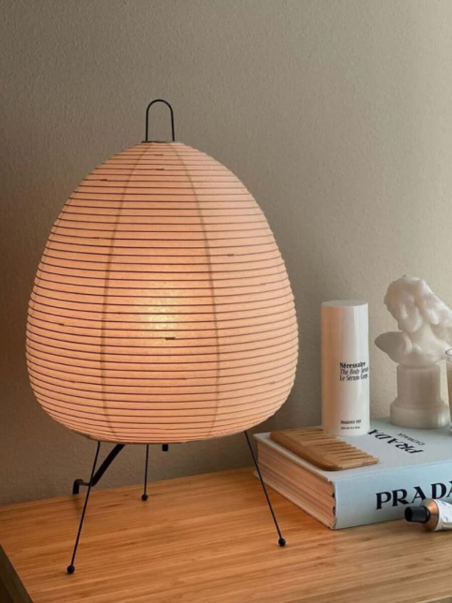 Лампа настольная из рисовой бумаги