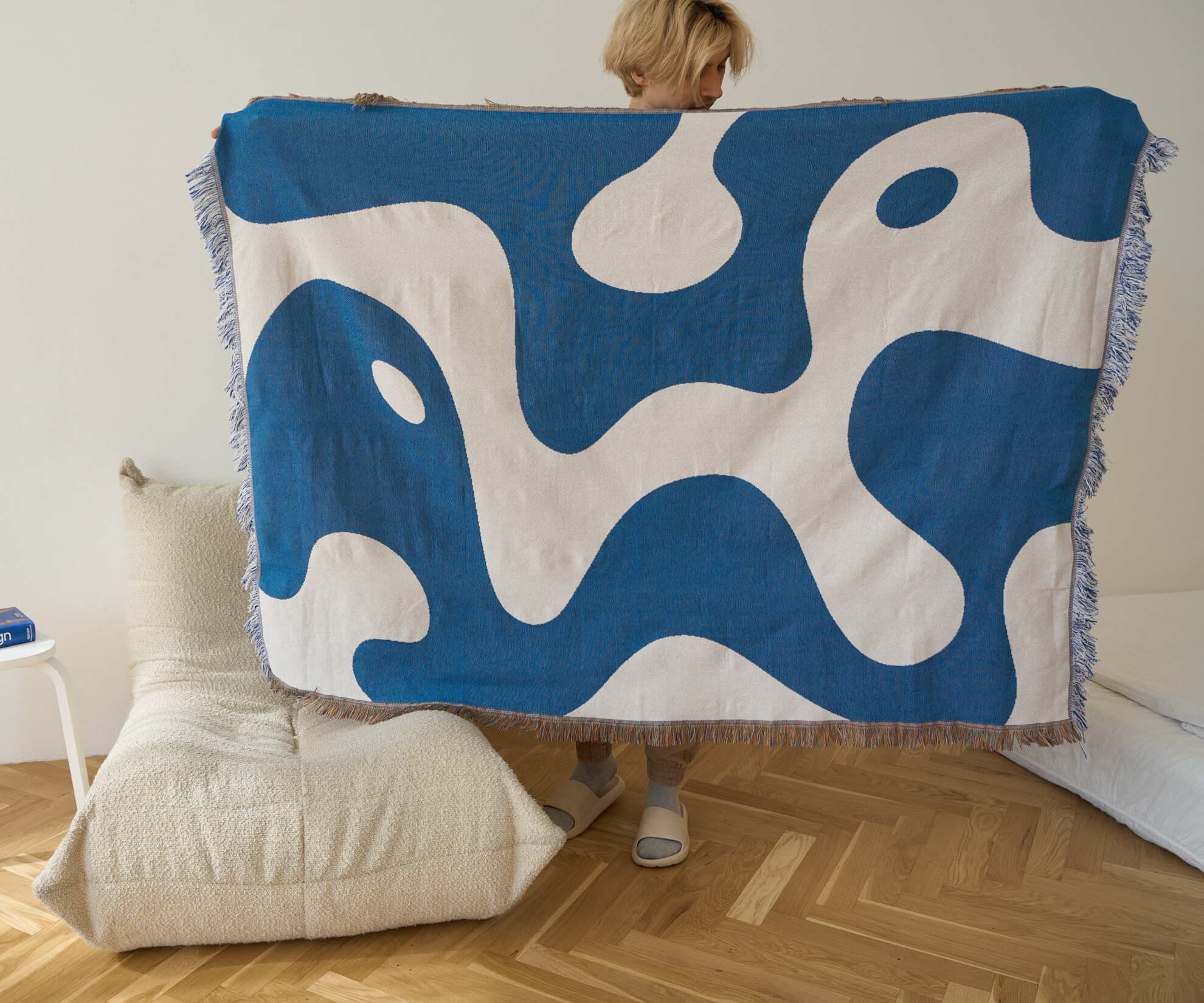 Тканный плед Waves, 130x180 см