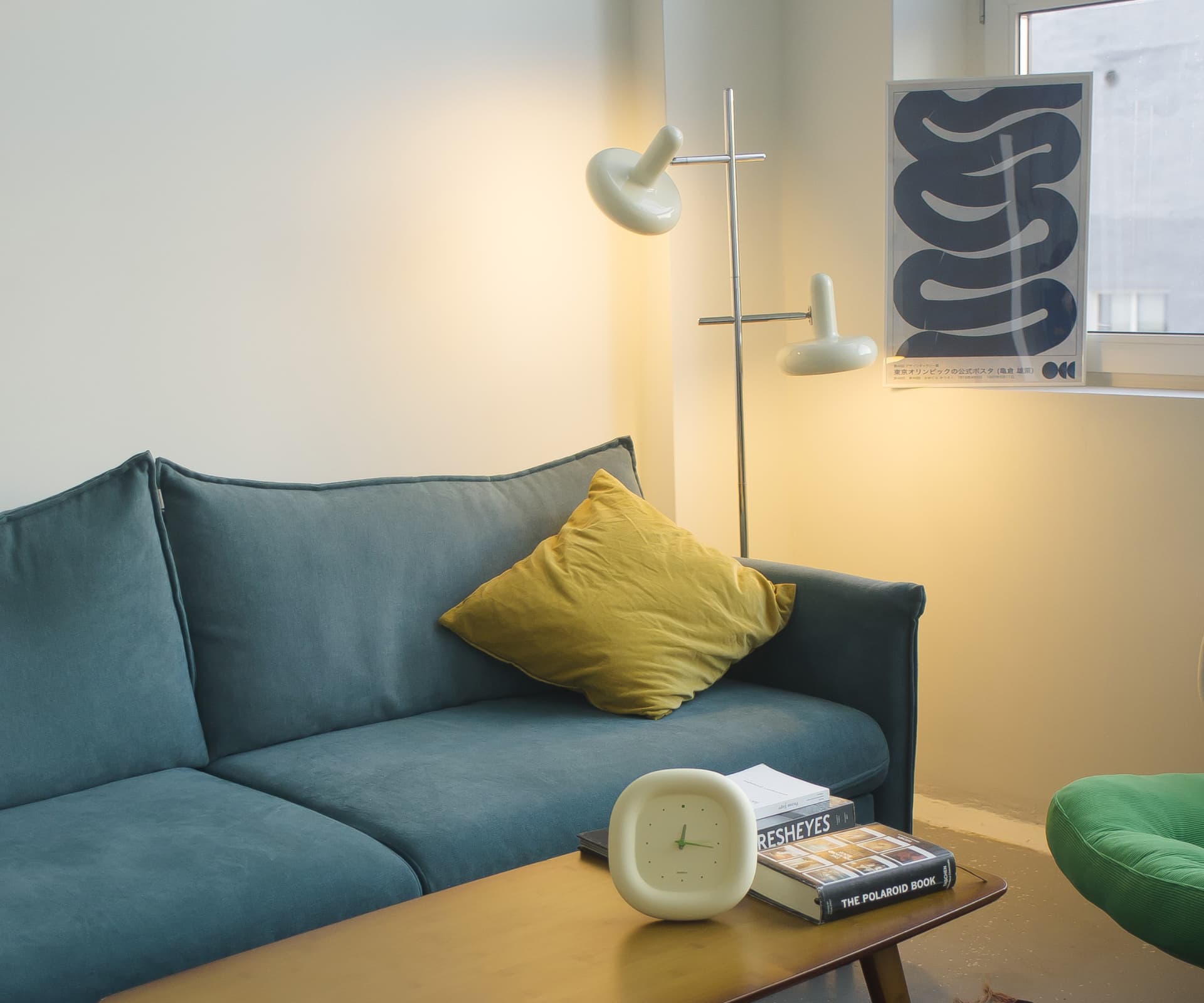 Торшер Bloom, молочный