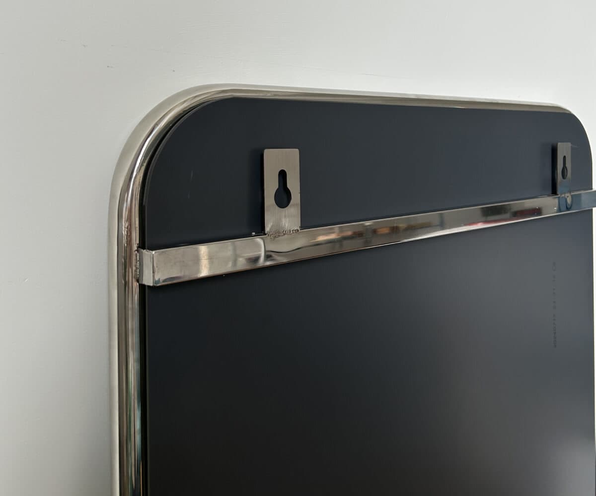 Зеркало на металлической раме, хром