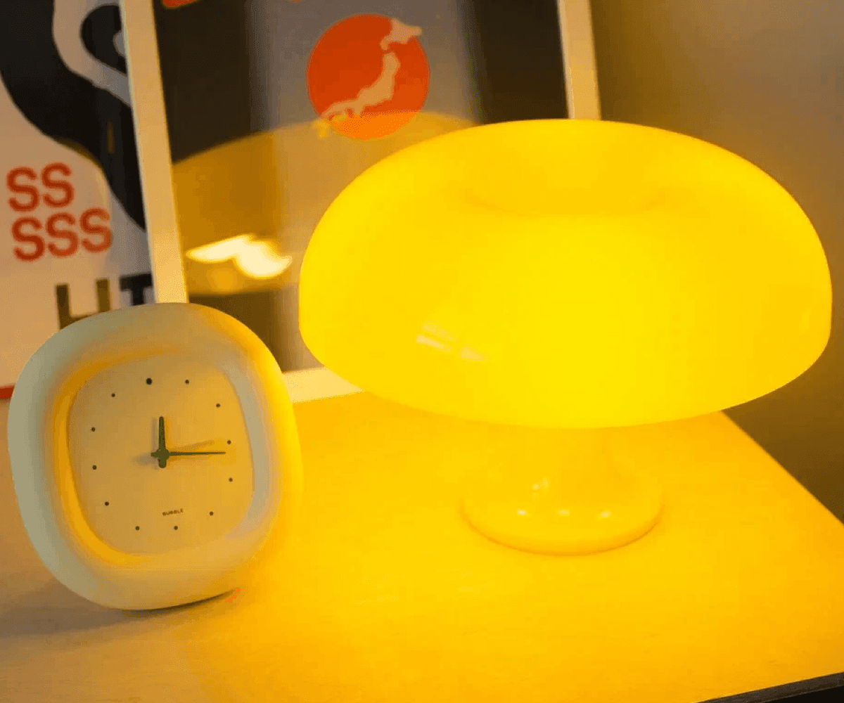 Лампа настольная Shroom, желтая