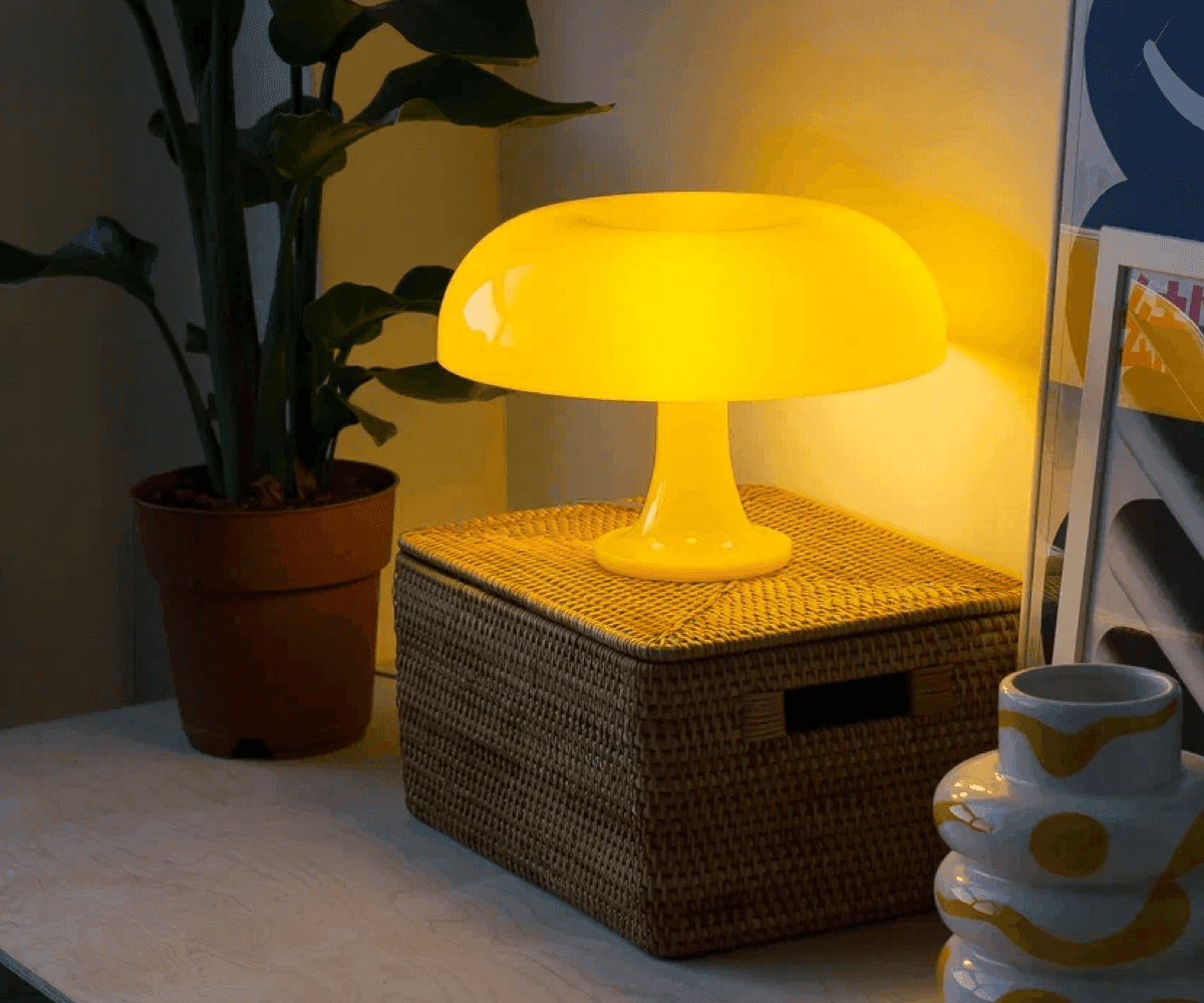 Лампа настольная Shroom, желтая