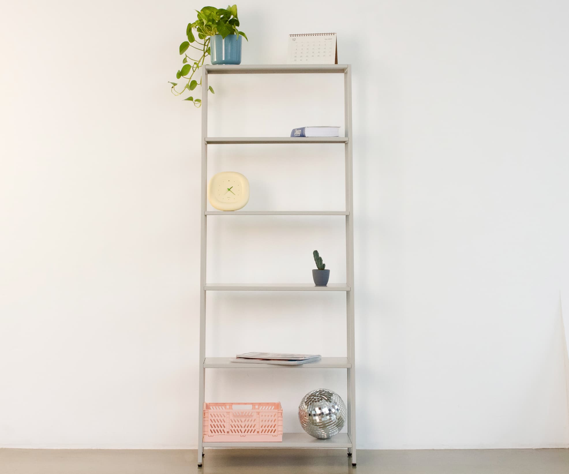 Стеллаж металлический 155х60х25, серый