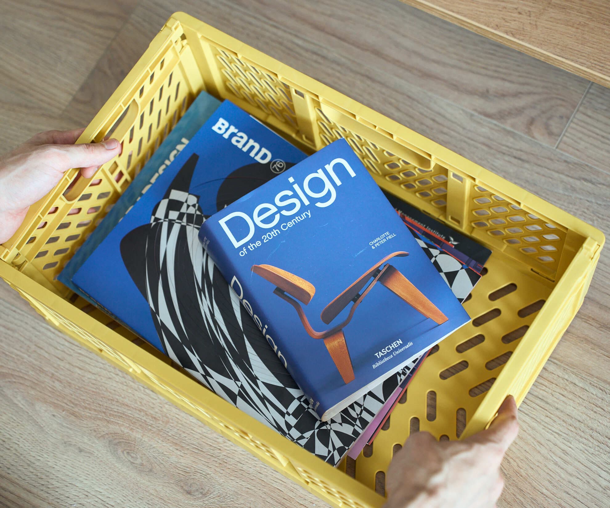 Ящик складной, желтый