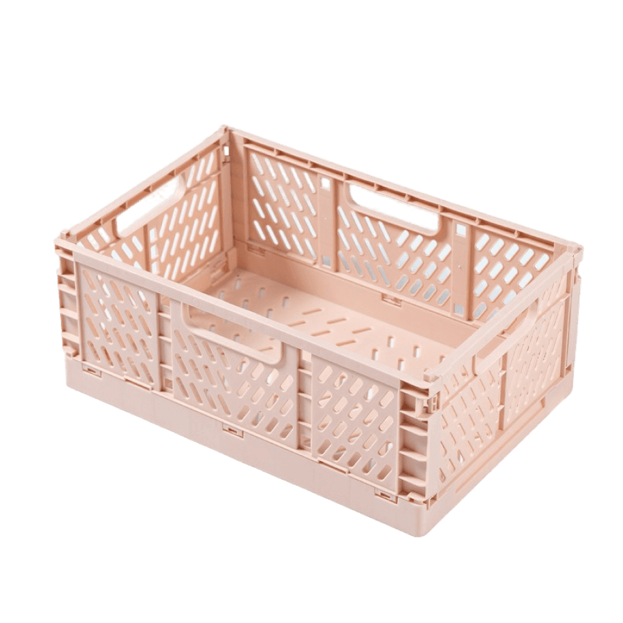 Ящик складной, розовый, S: 22x15x9 см