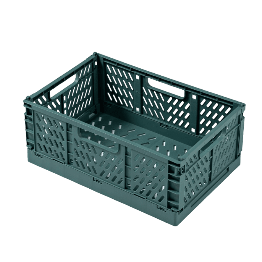 Ящик складной, зеленый, M: 31x20x12 см