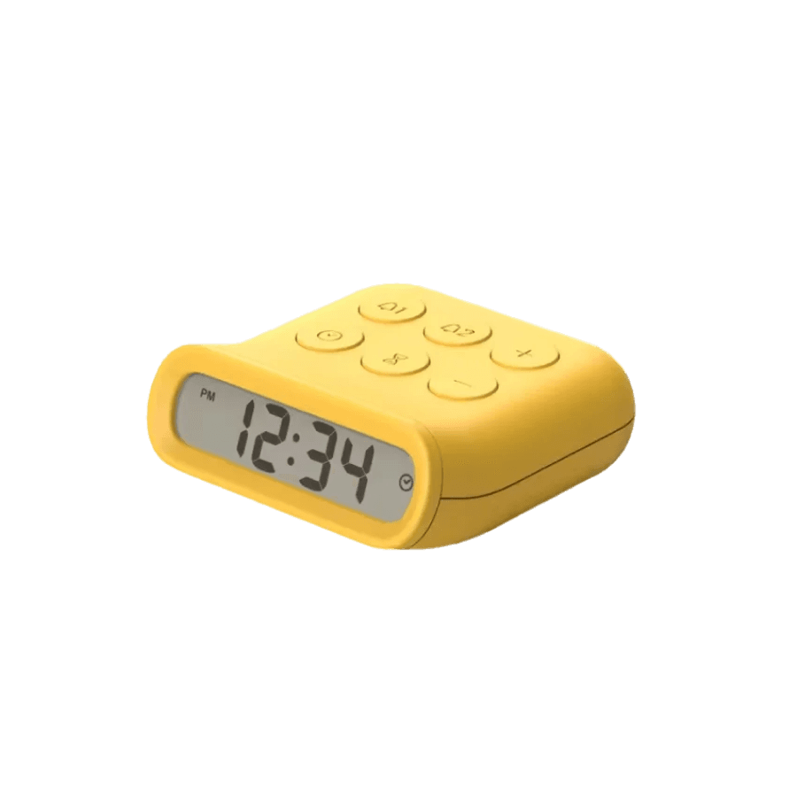 Настольные часы-будильник MUID, желтые
