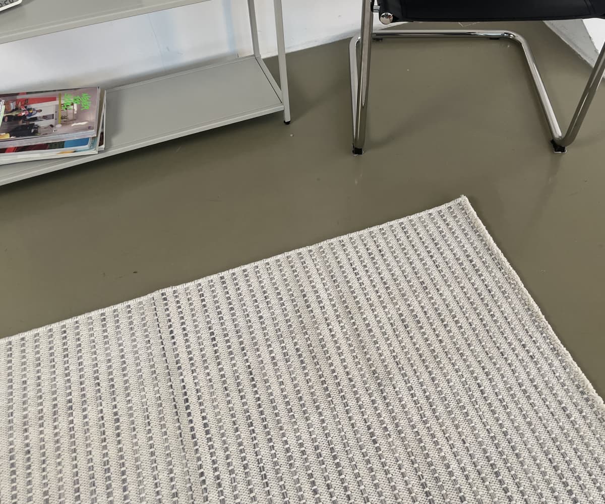 Коврик текстильный белый 150х80 см