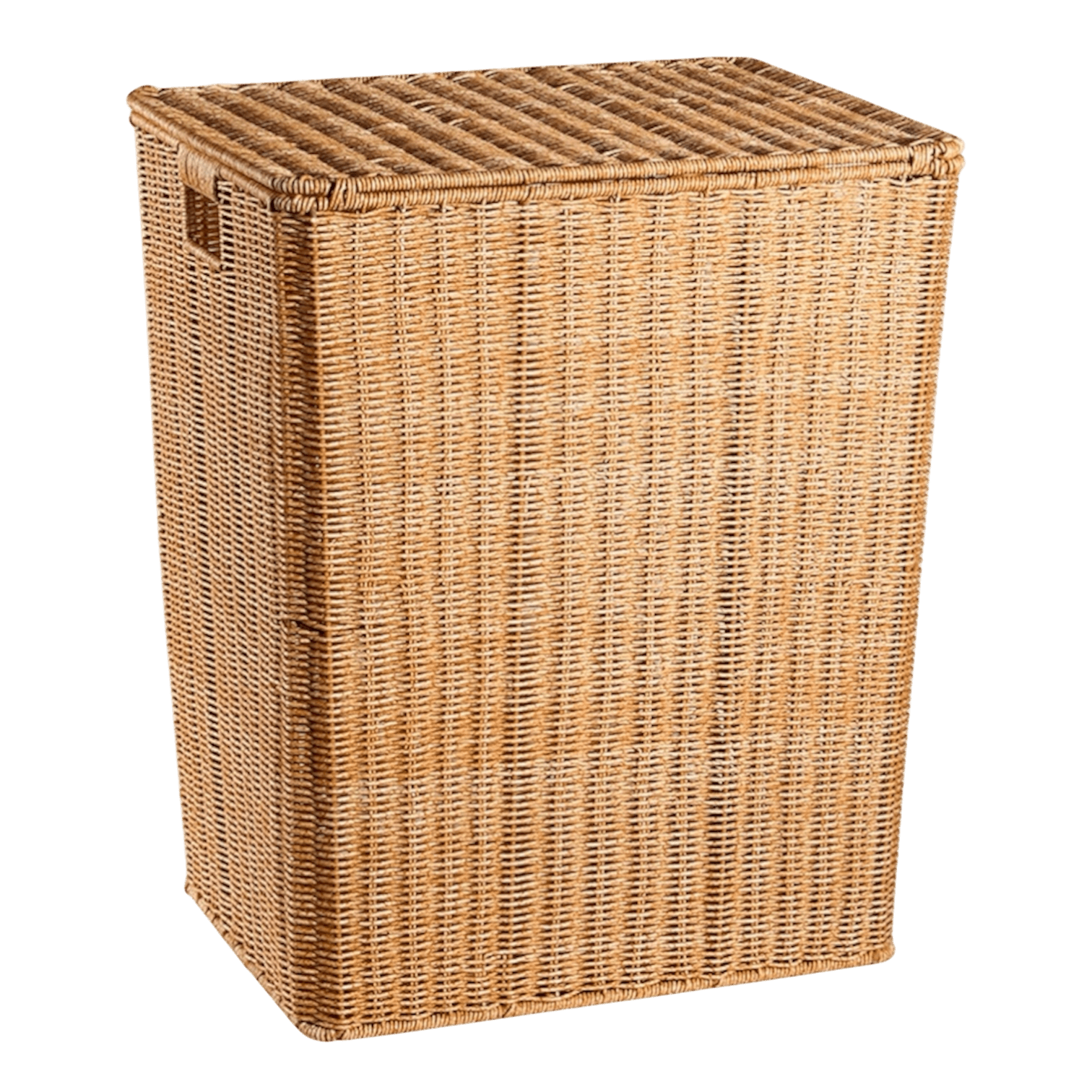 Плетенная корзина с крышкой