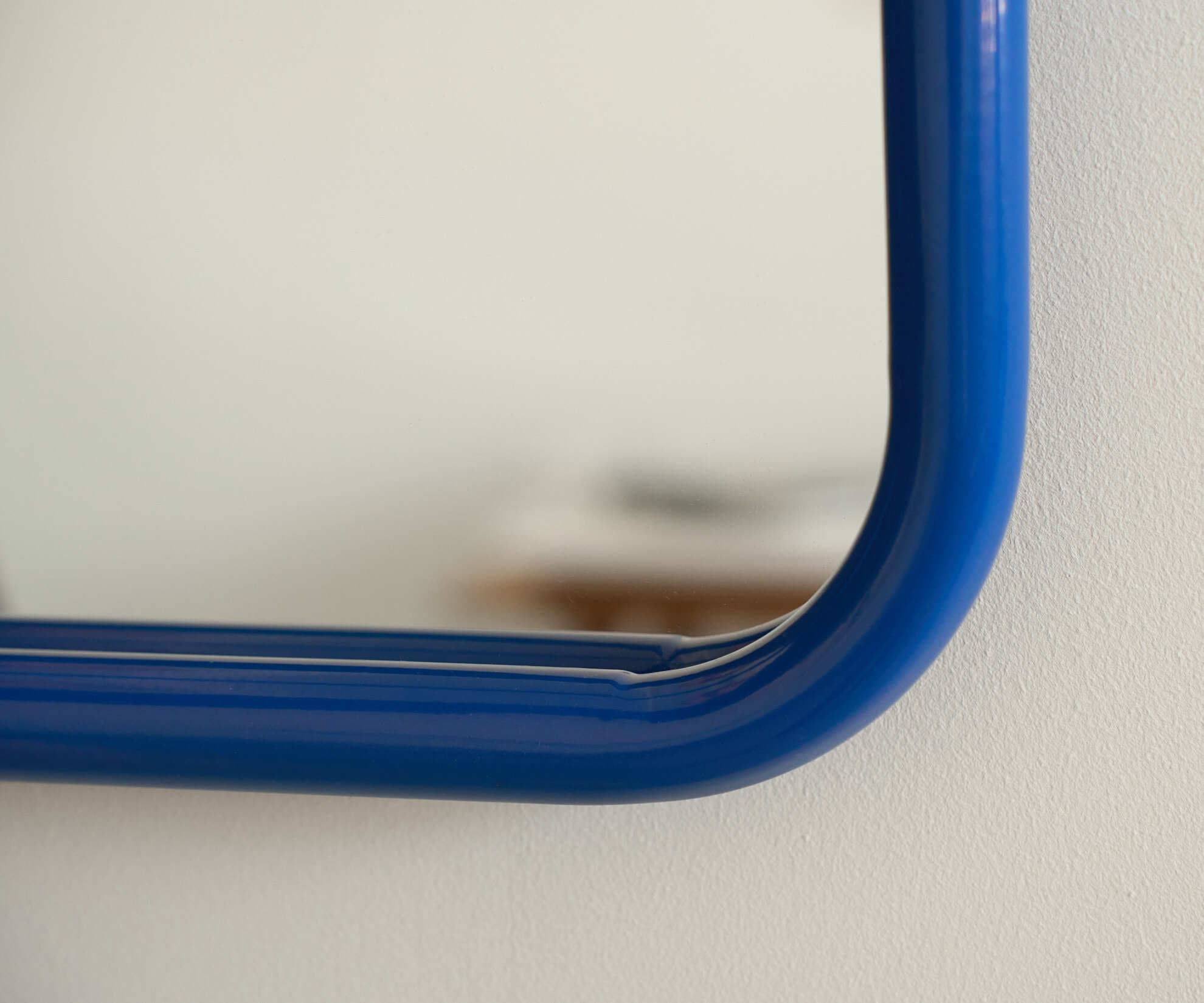 Зеркало на металлической раме 50х80 см, синее