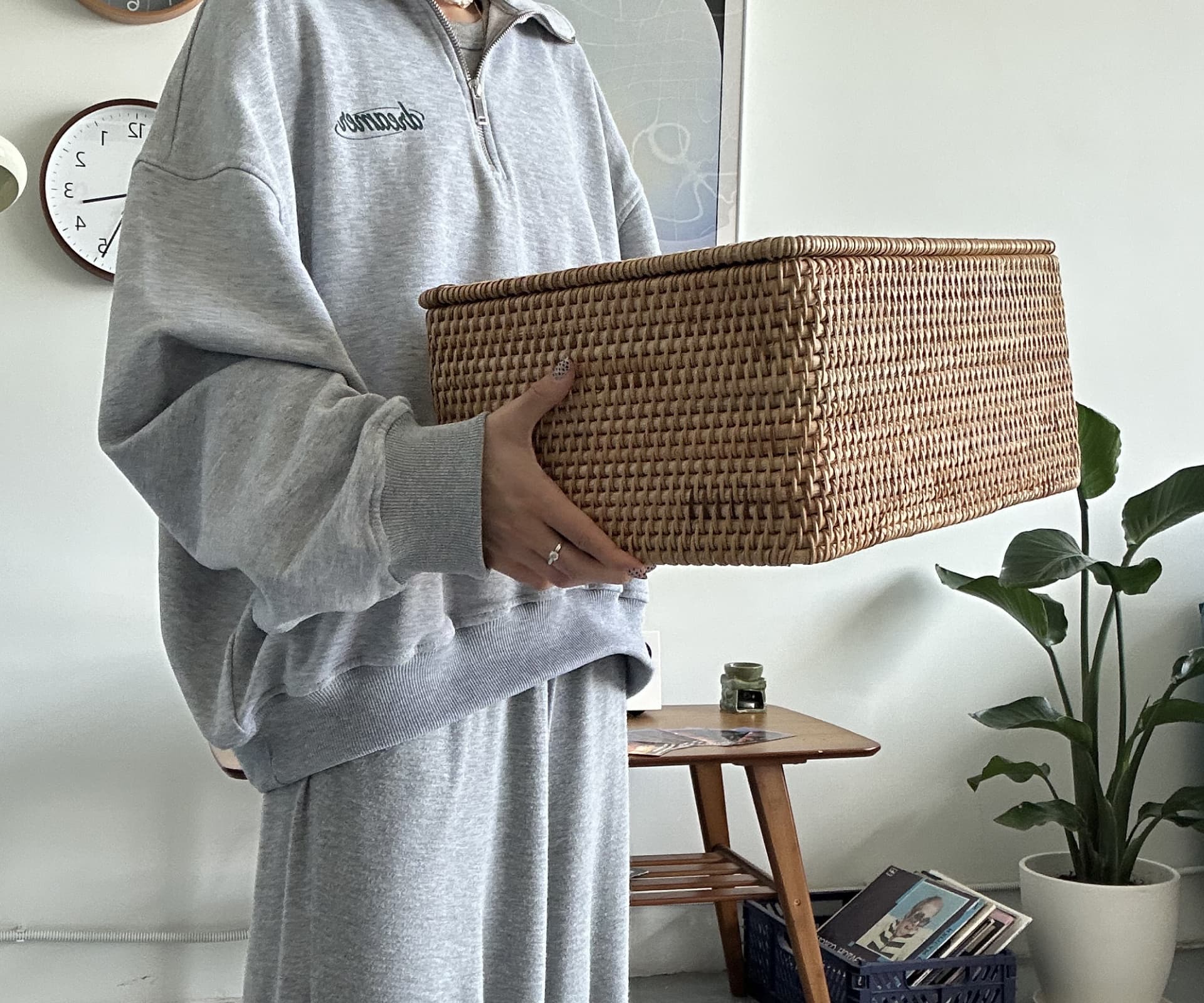 Короб из ротанга без ручек, Размер L