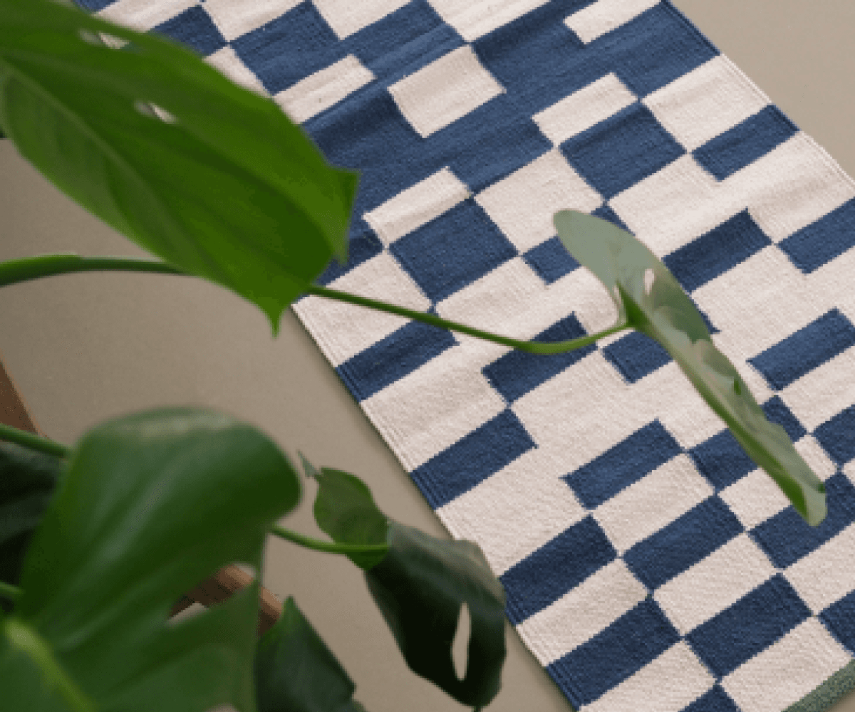 Ковровая дорожка клетчатая, 180х60см