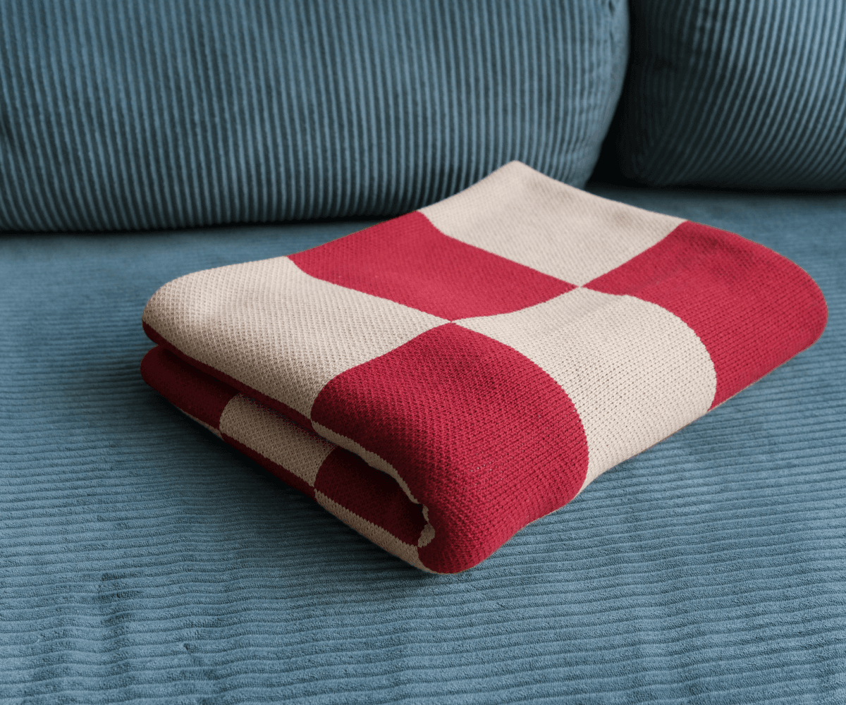 Плед клетчатый, 130х170см