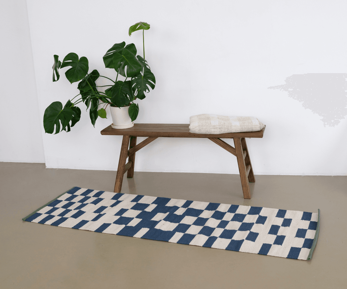 Ковровая дорожка клетчатая, 180х60см