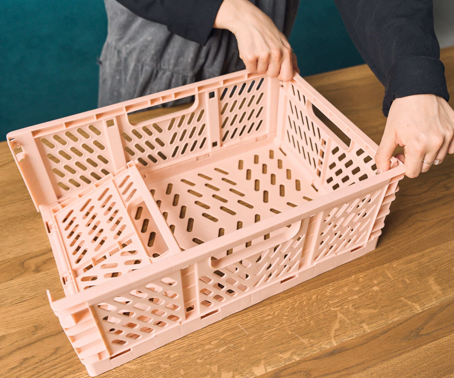 Ящик складной, розовый