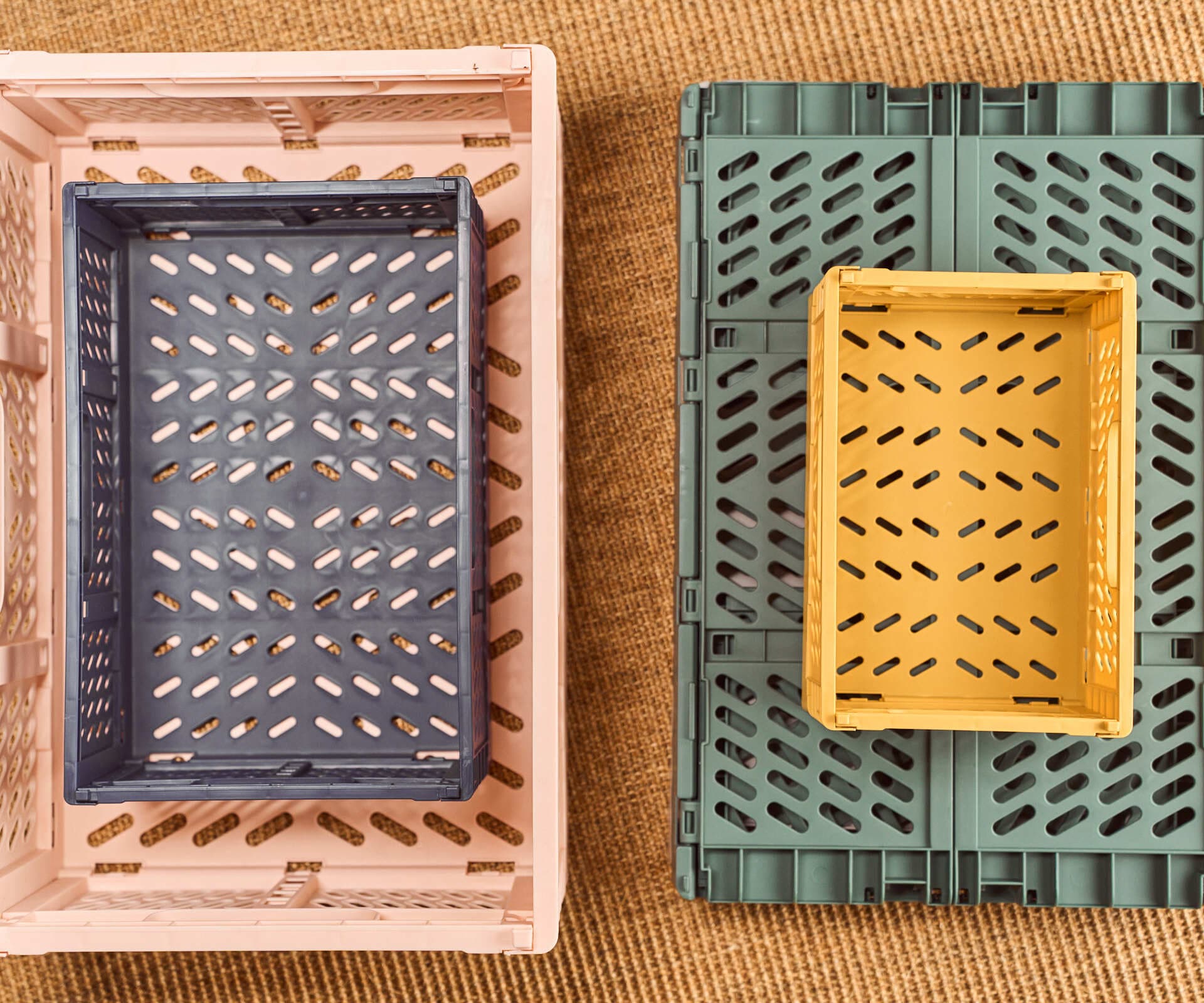 Ящик складной, розовый