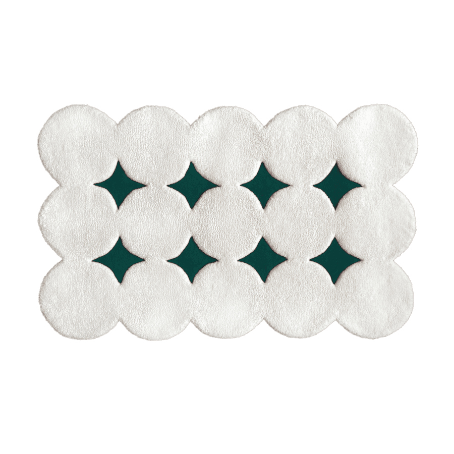 Коврик LUGG зеленый, 100х70 см