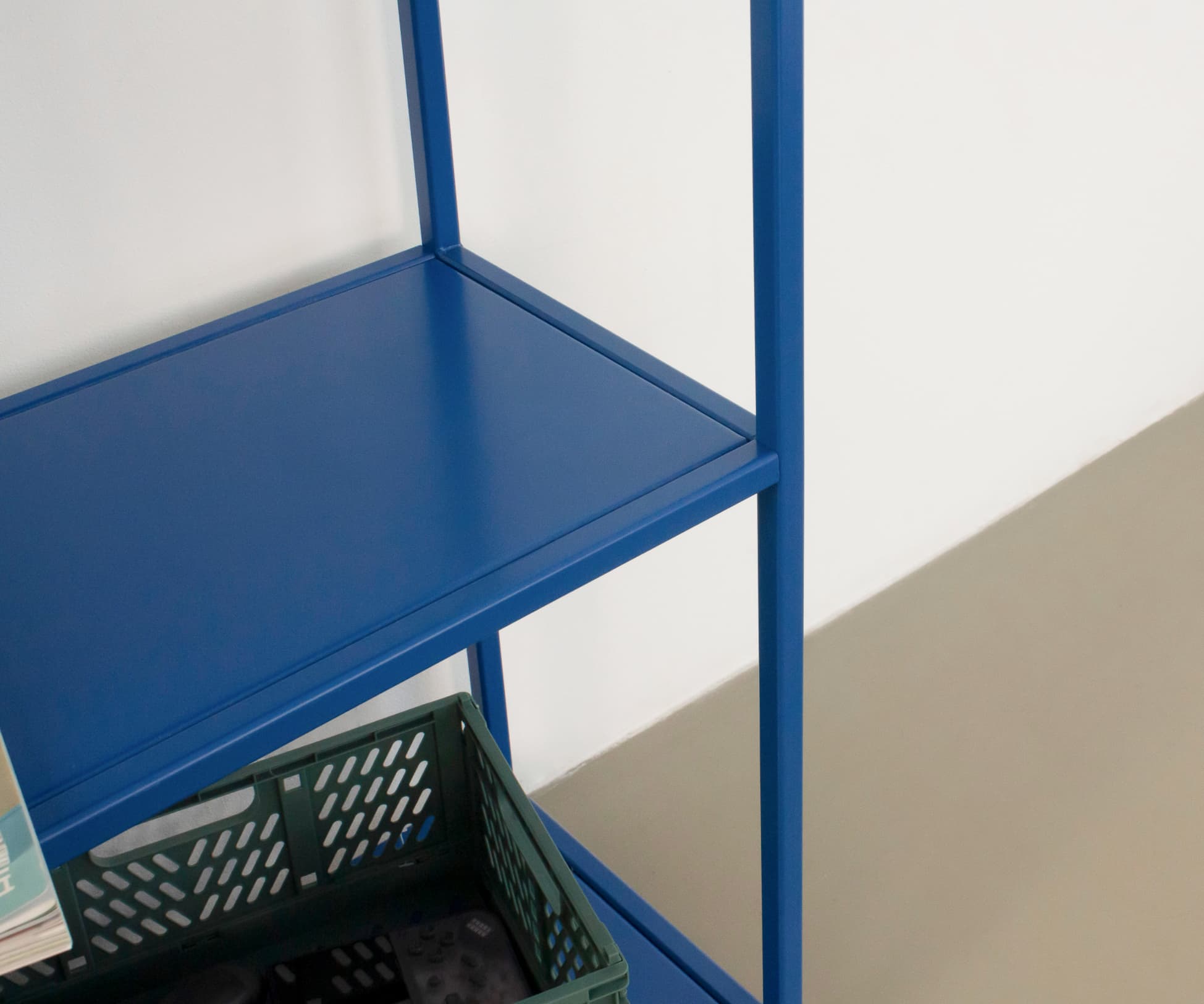 Стеллаж металлический 155х60х25, синий