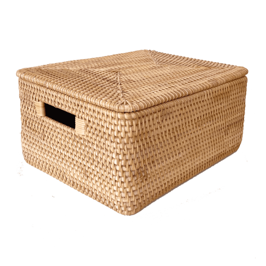 Короб из ротанга, L: 38х28х18 см