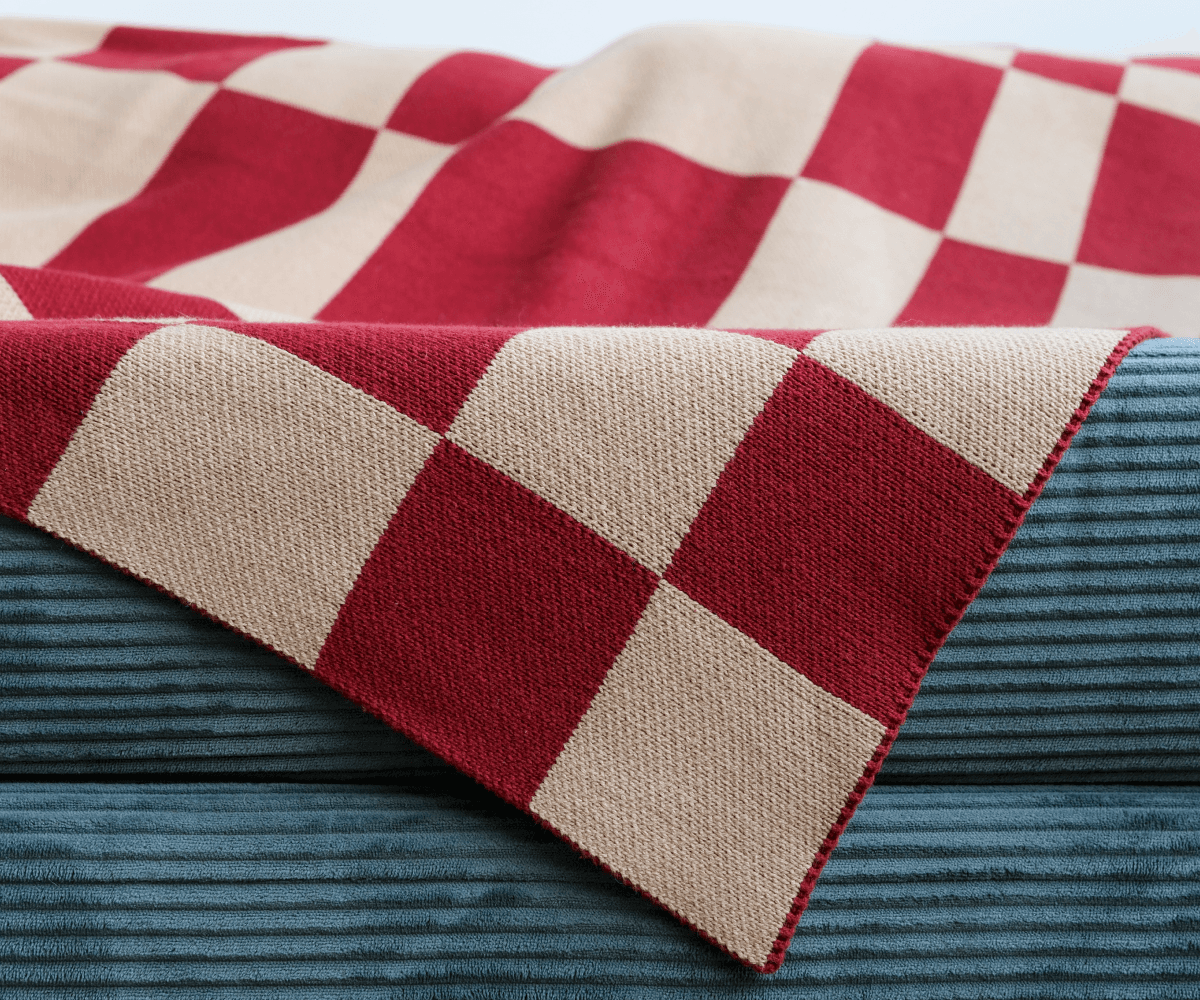 Плед клетчатый, 130х170см