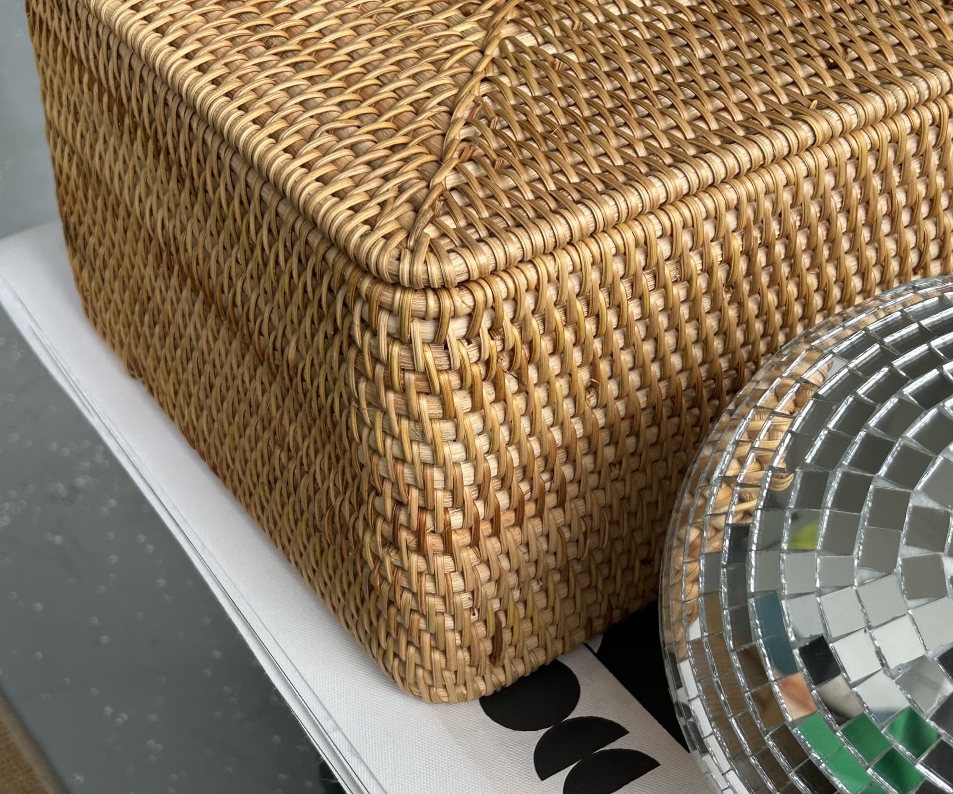 Короб из ротанга без ручек, Размер L