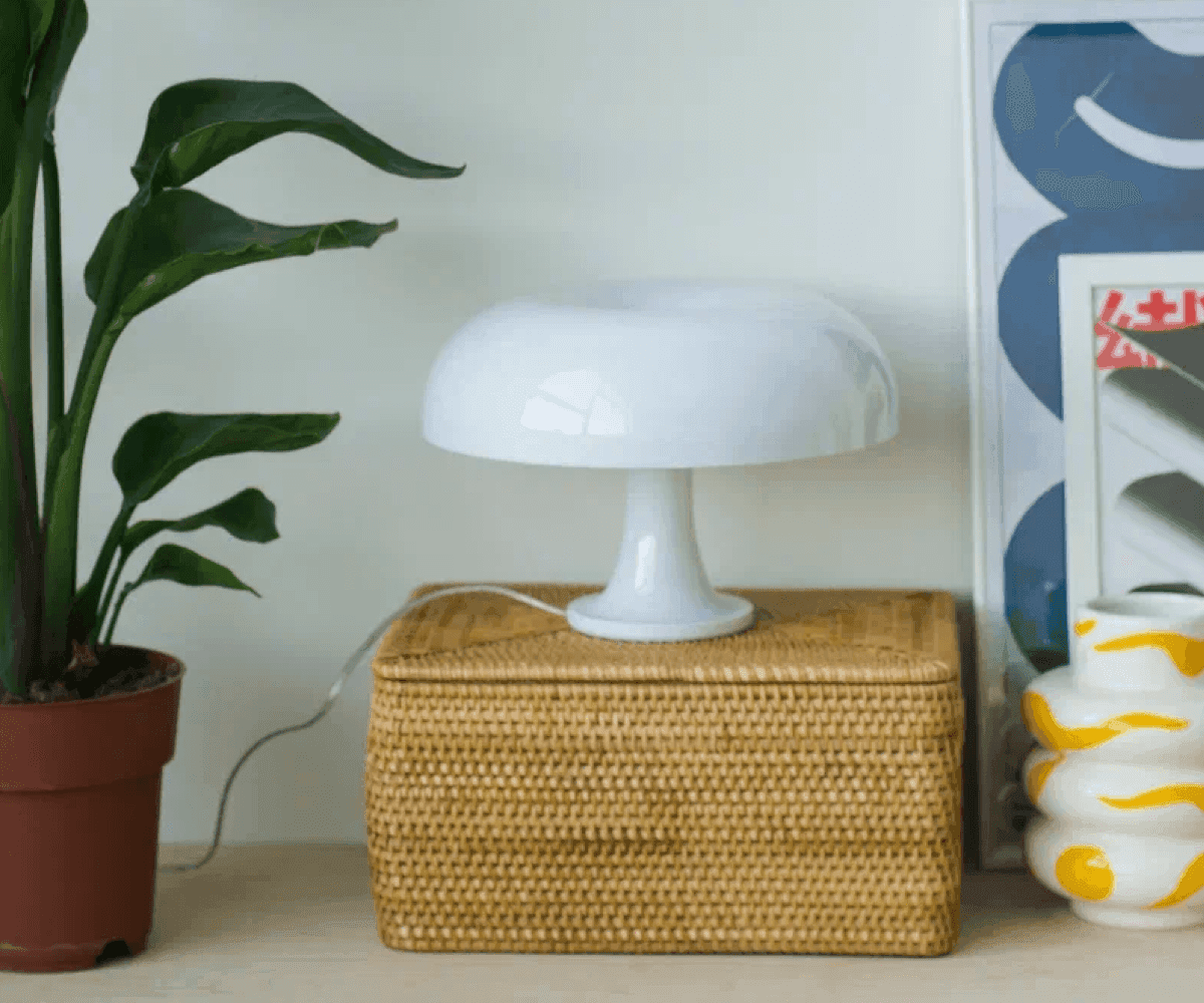 Лампа настольная Shroom, белая