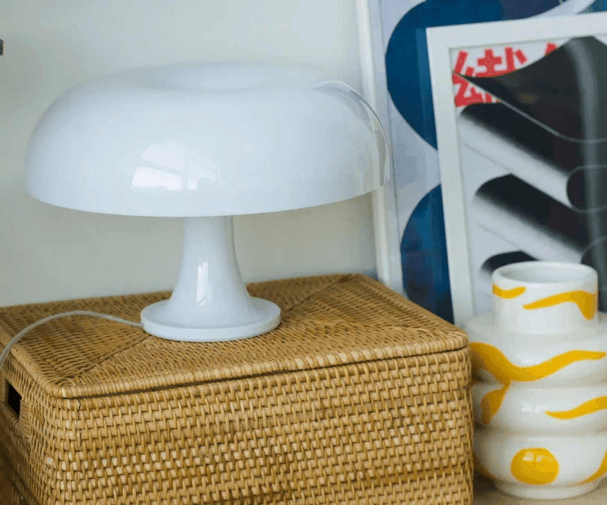 Лампа настольная Shroom, белая