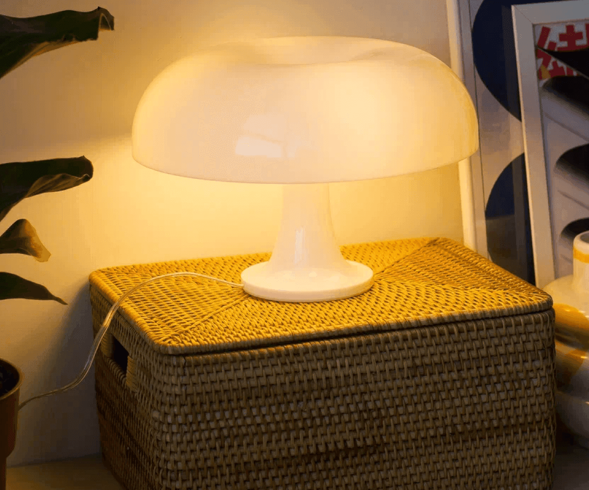 Лампа настольная Shroom, белая