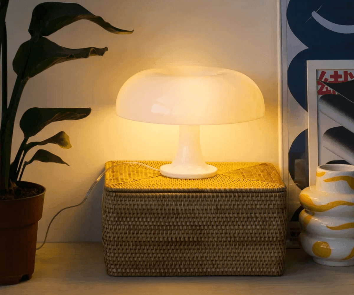 Лампа настольная Shroom, белая