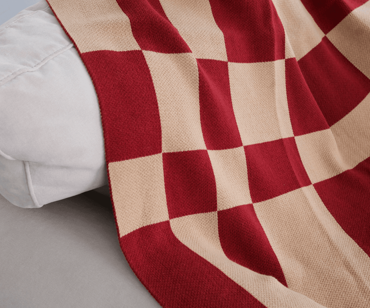 Плед клетчатый, 130х170см