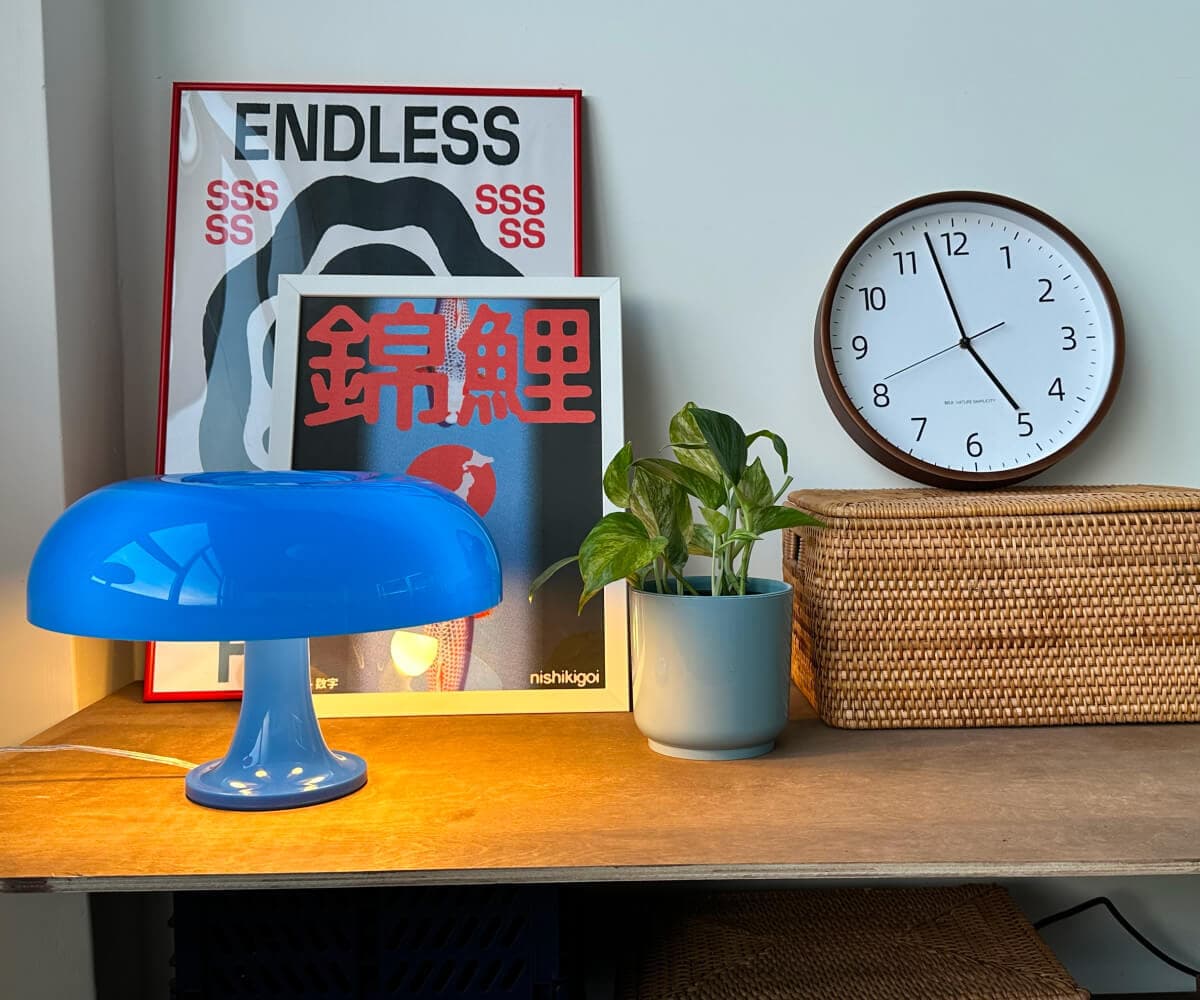 Лампа настольная Shroom, синяя