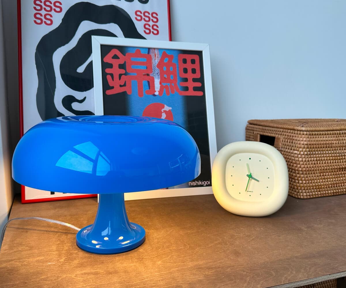 Лампа настольная Shroom, синяя