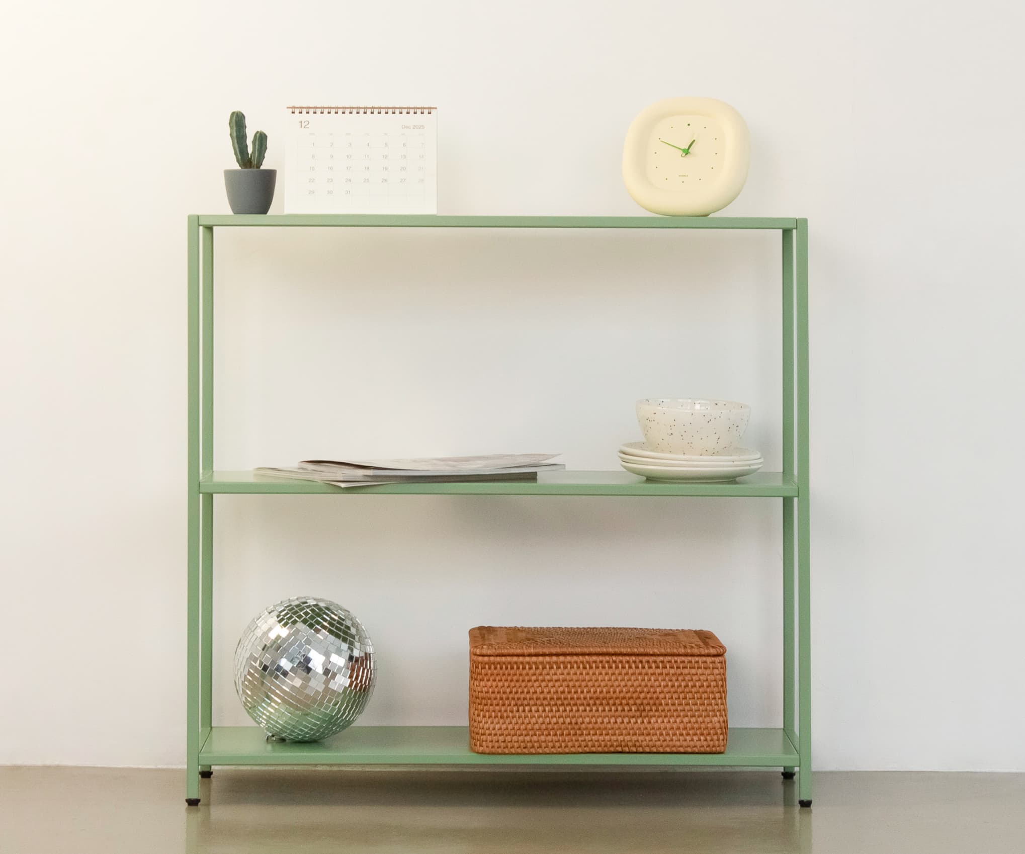 Стеллаж металлический 75х80х25, зеленый