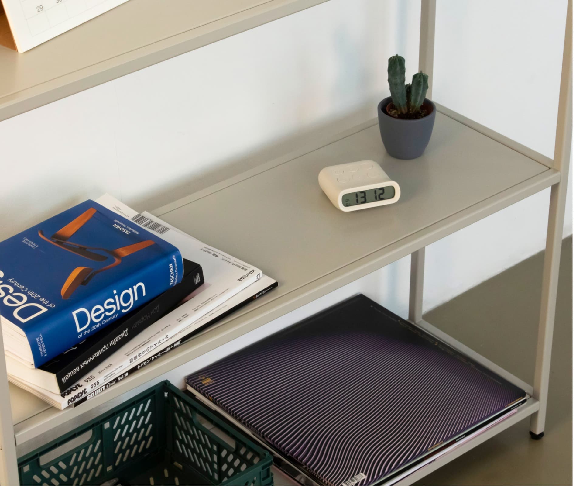 Стеллаж металлический 155х60х25, серый