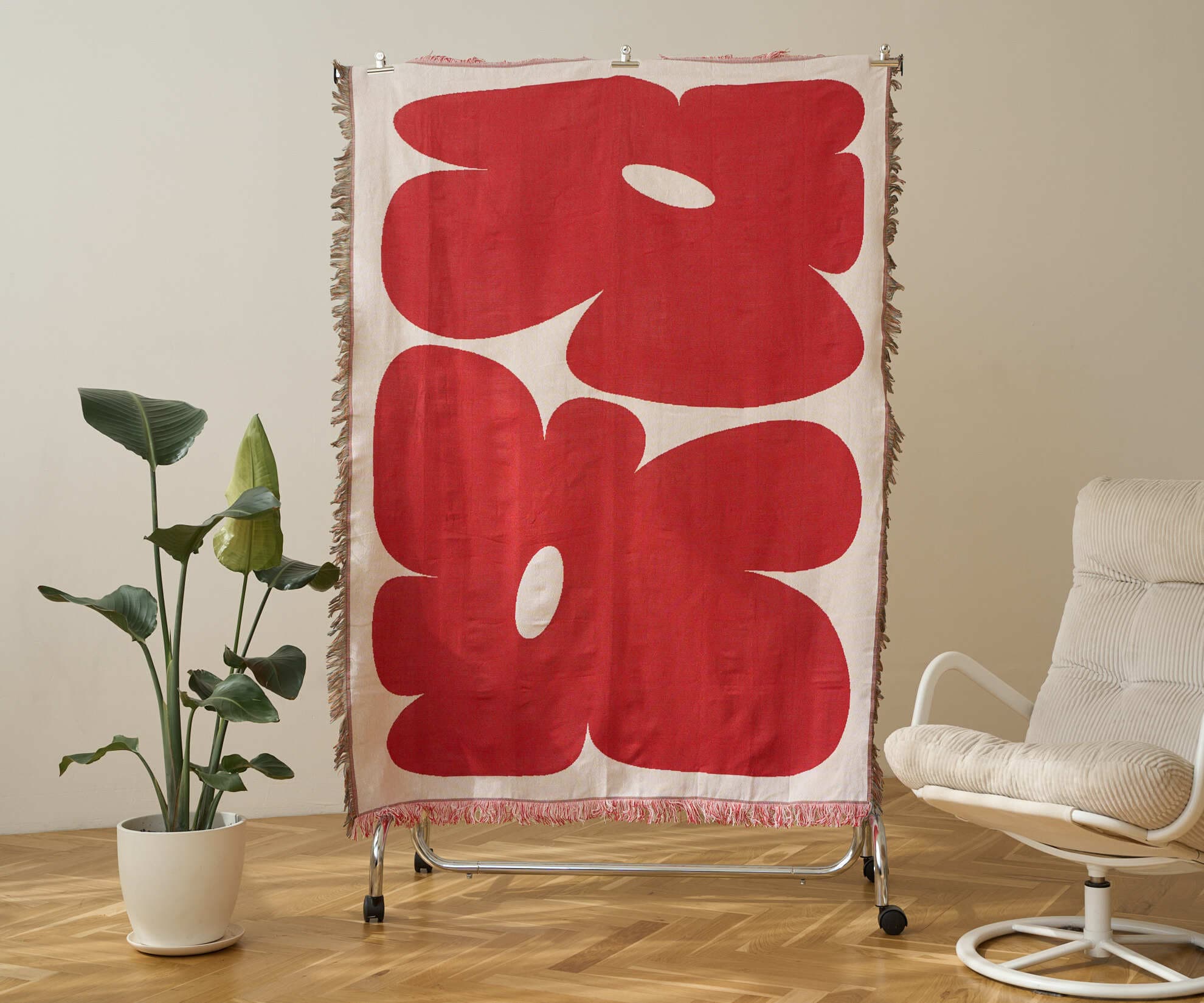 Тканный плед Flower, 130x180 см