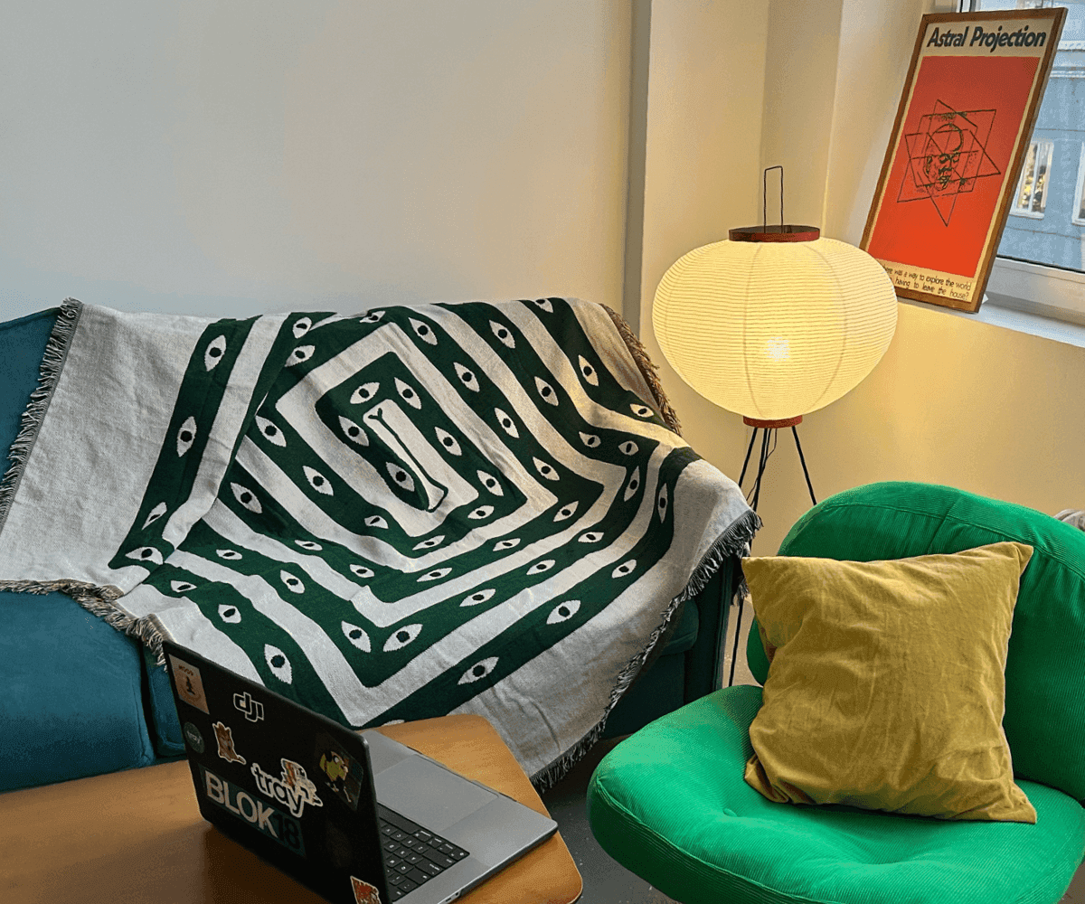 Тканный плед Snake, 130x180 см