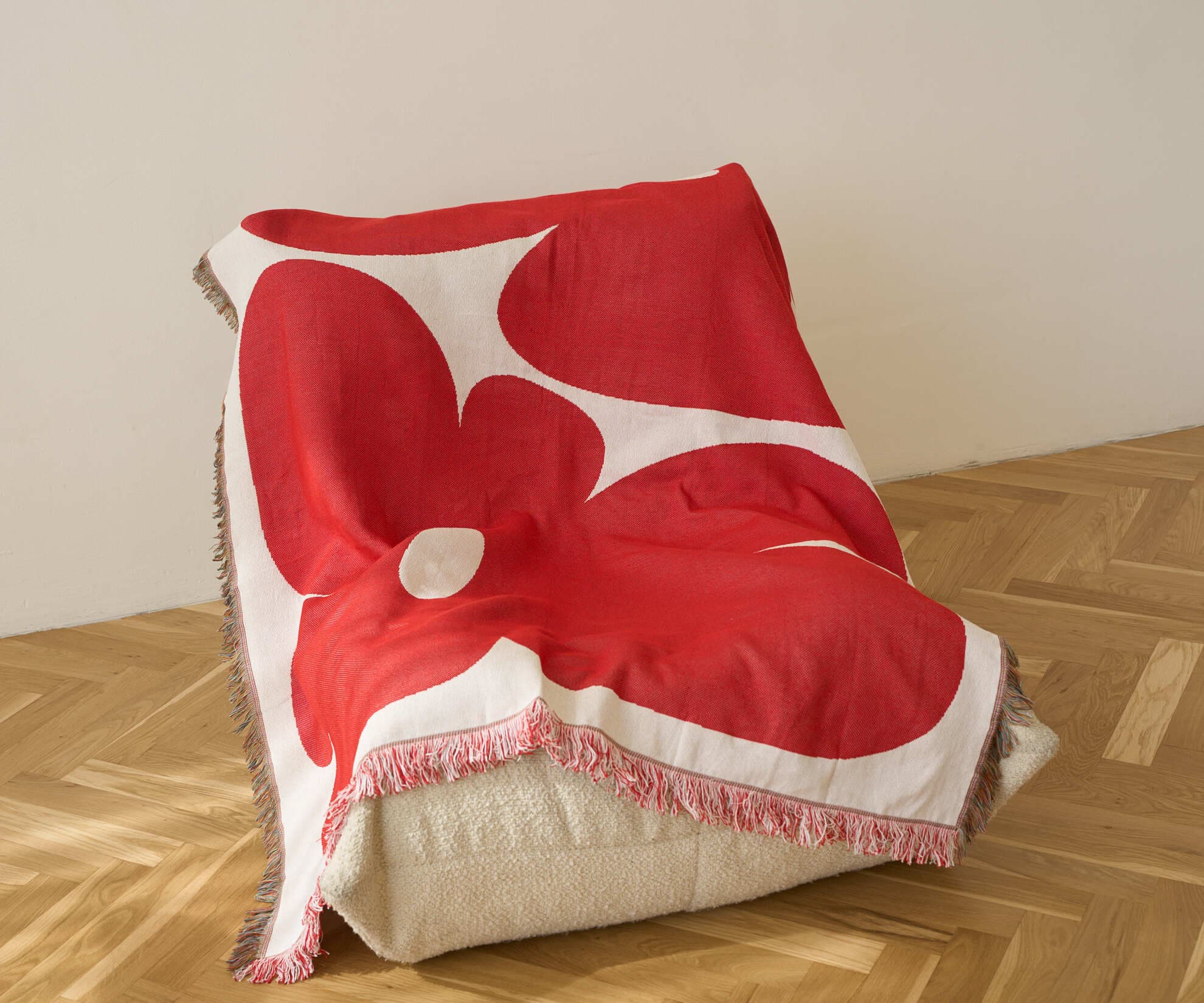 Тканный плед Flower, 130x180 см