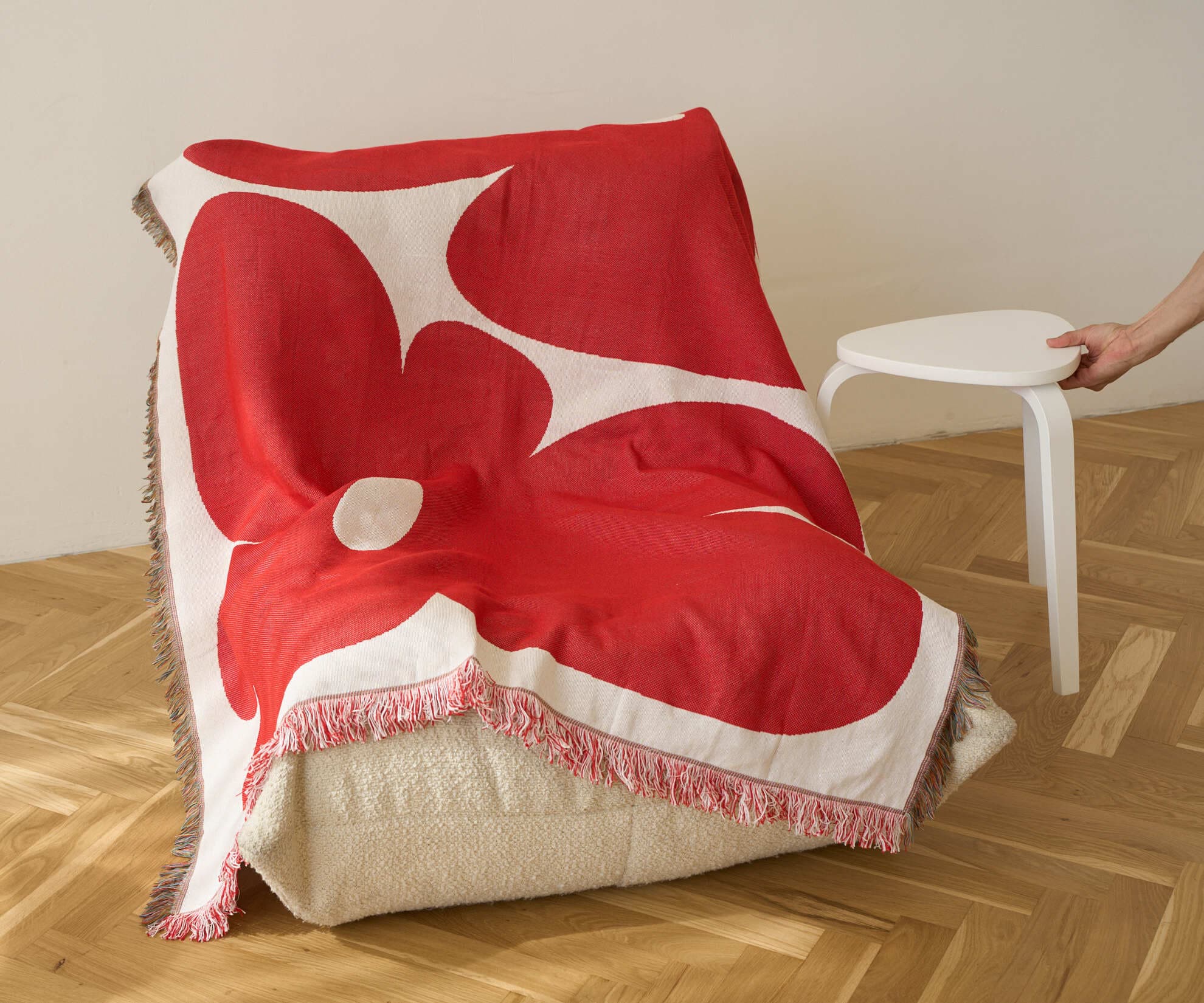 Тканный плед Flower, 130x180 см