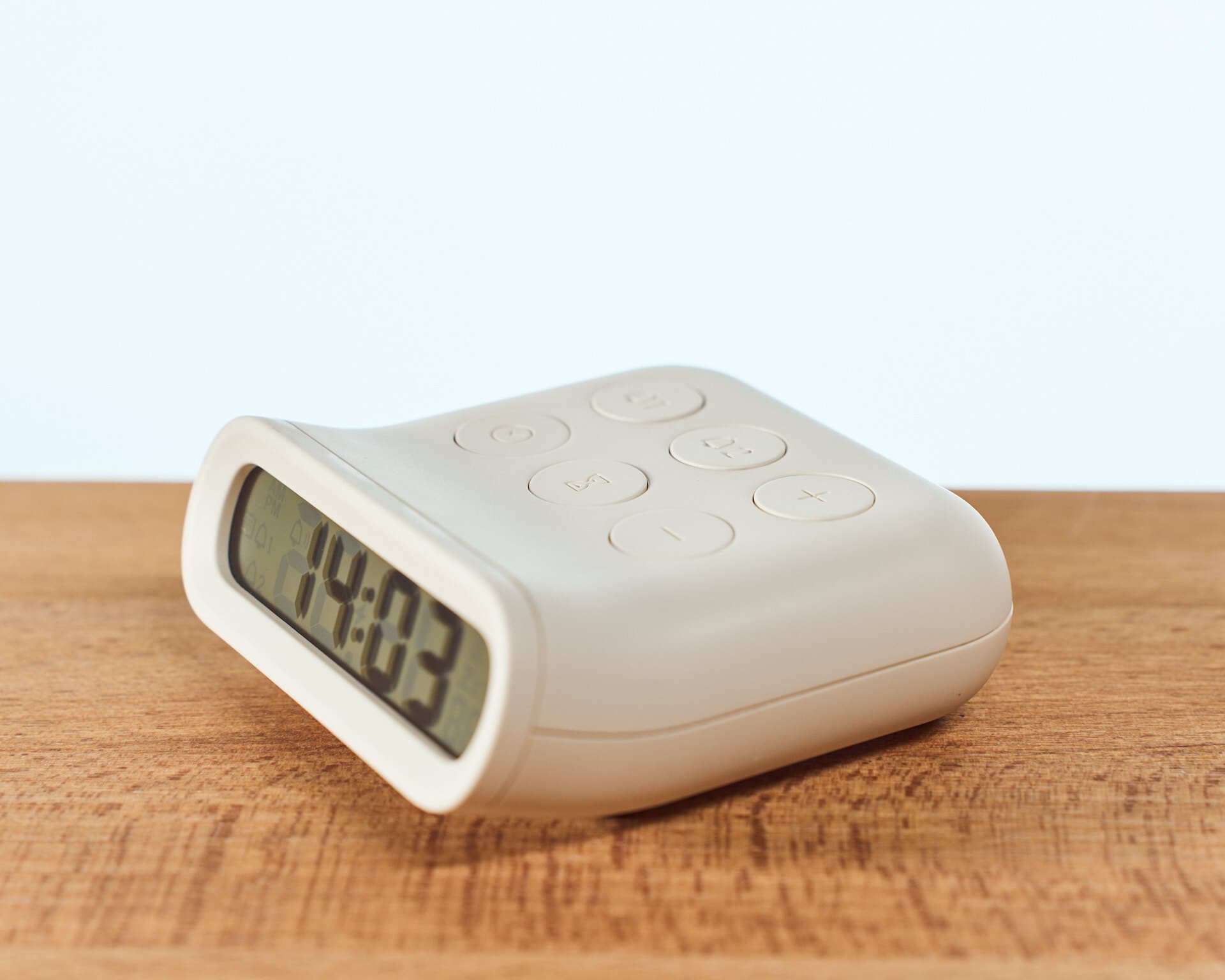 Настольные часы-будильник MUID, белые