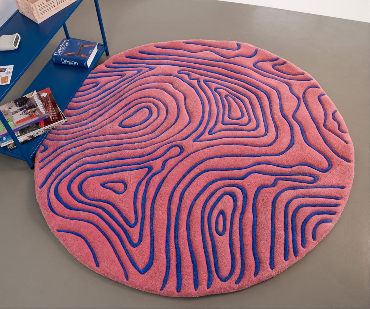 Коврик Pink and blue, 143х130 см