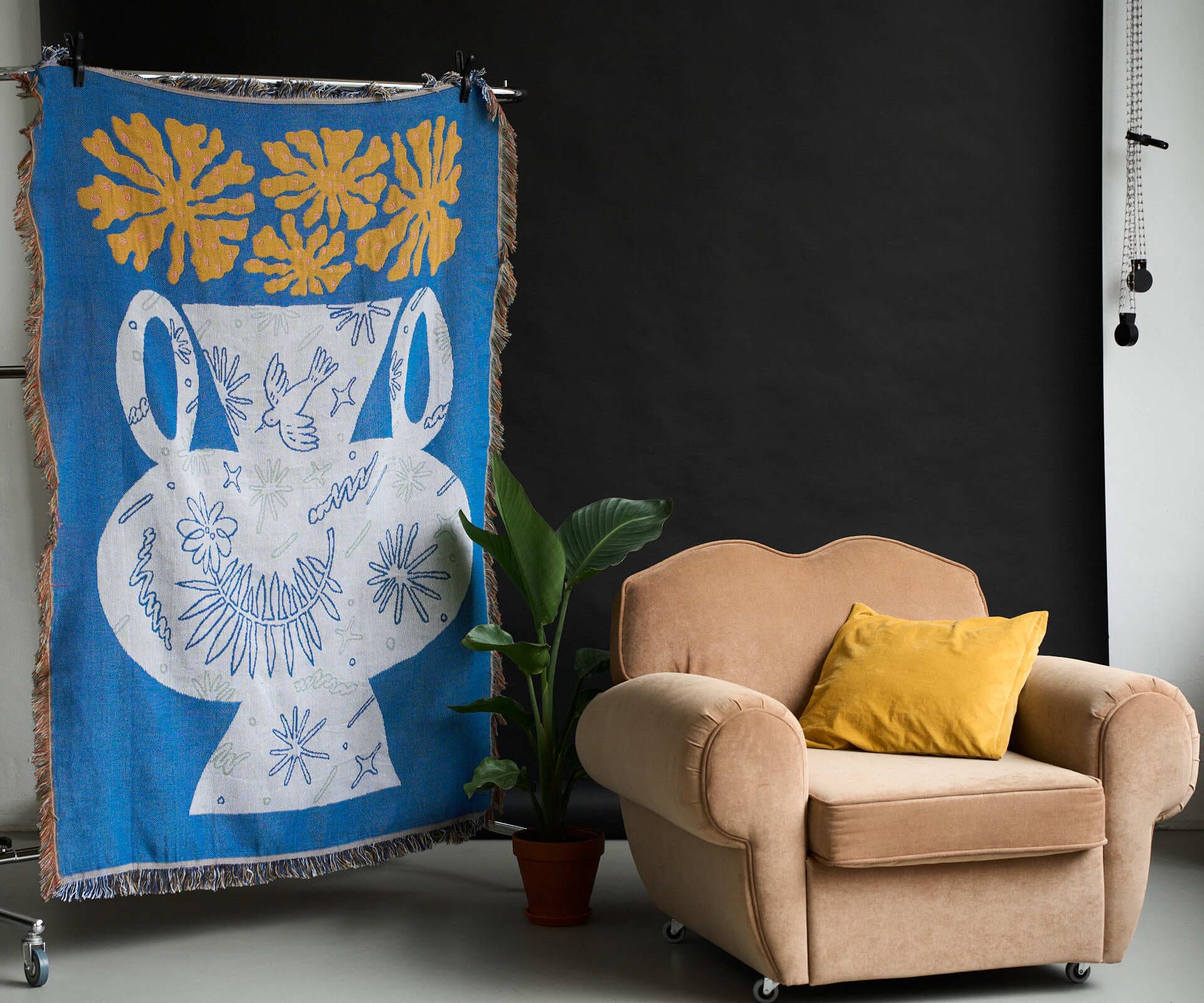 Тканный плед Kubok, 130x180 см