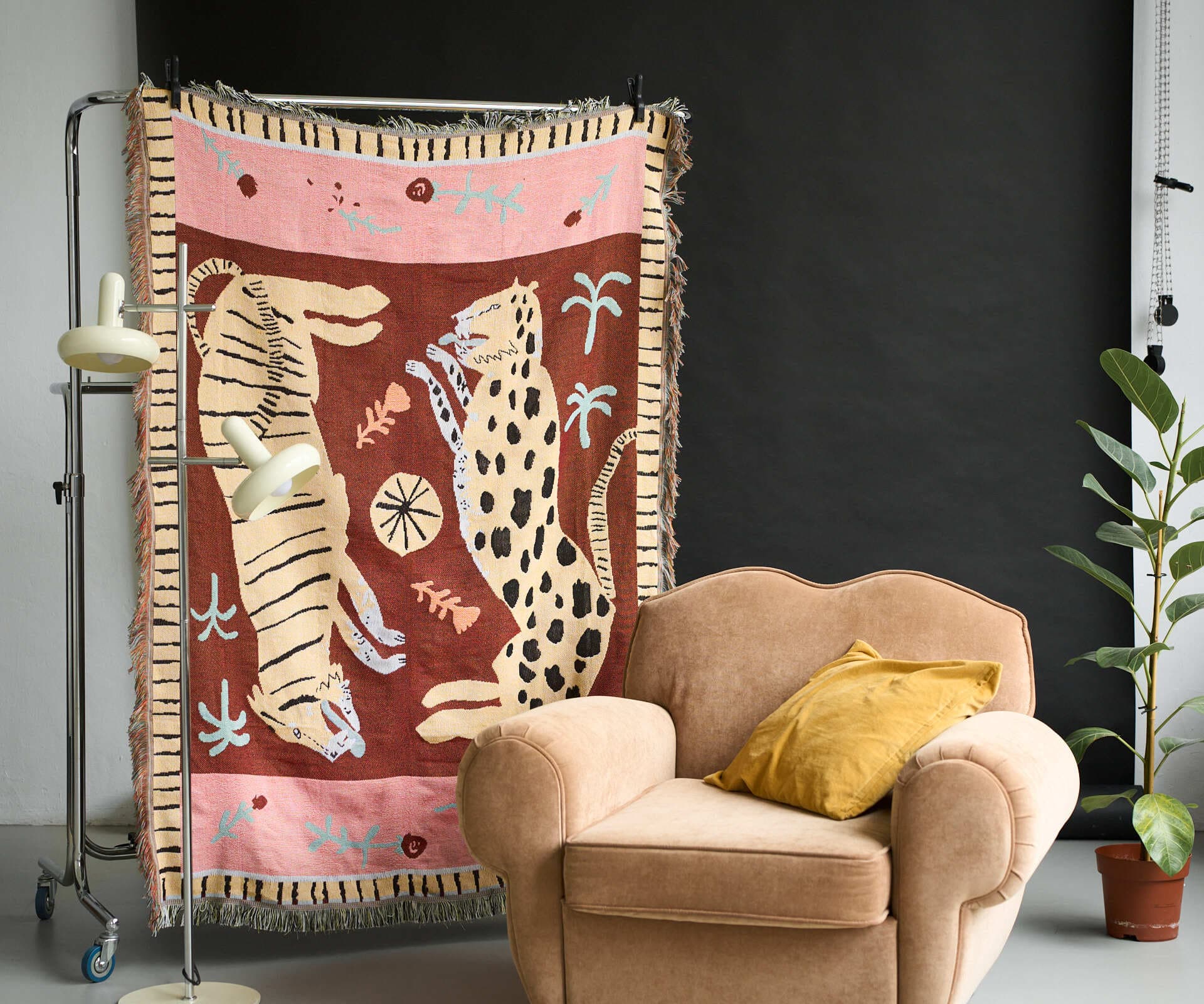 Тканный плед Tigr, 130x180 см