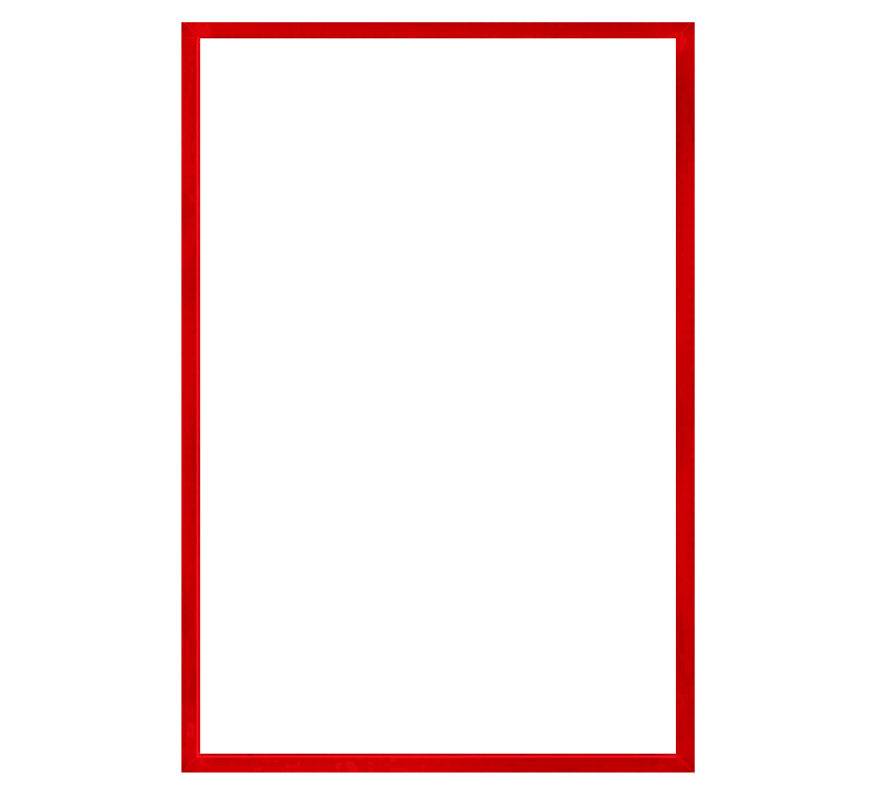 Рамка для постера красная